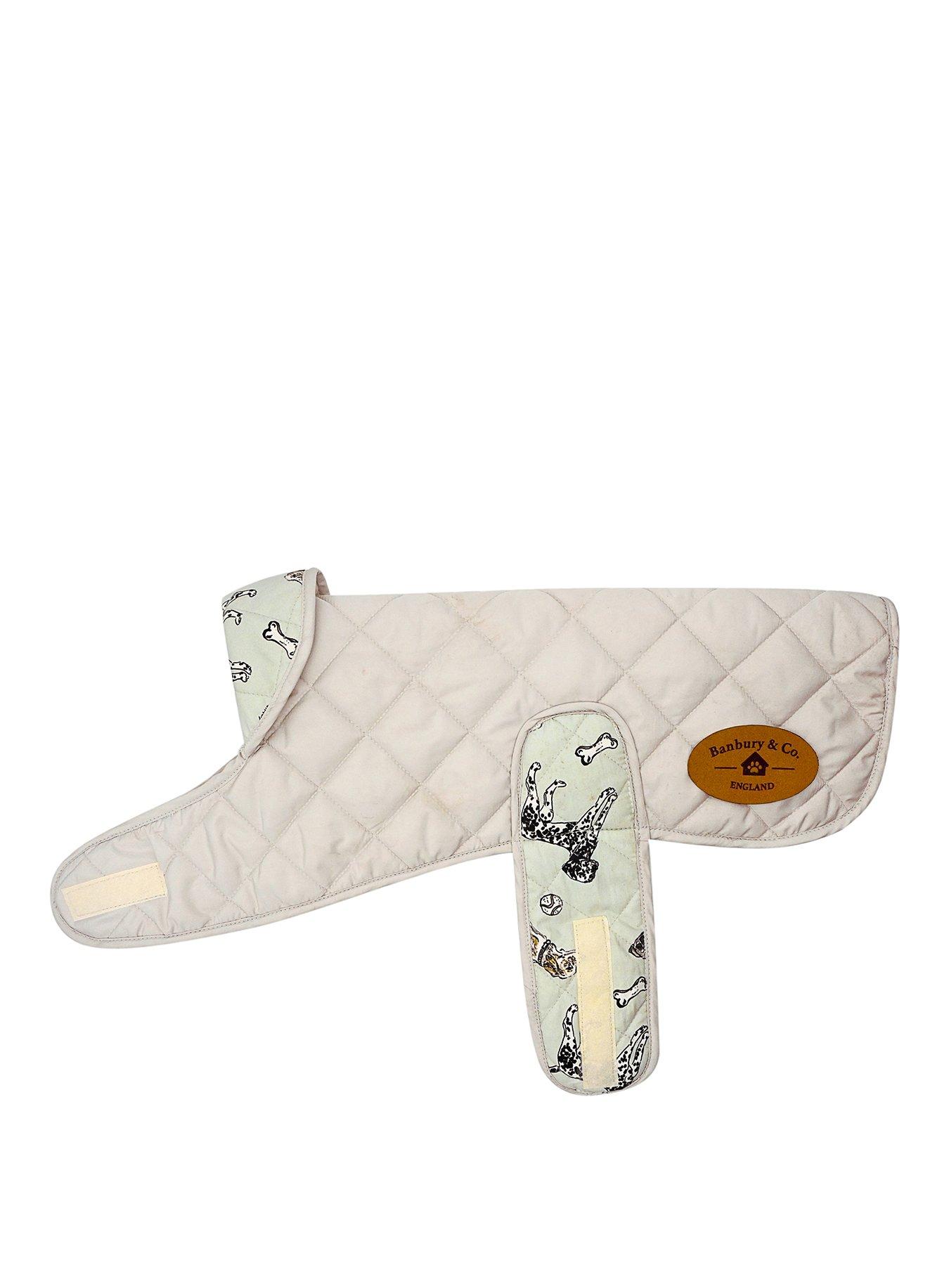 Image 2 of 4 of Banbury & Co Grey &amp; Print Quilted Dog Coat
