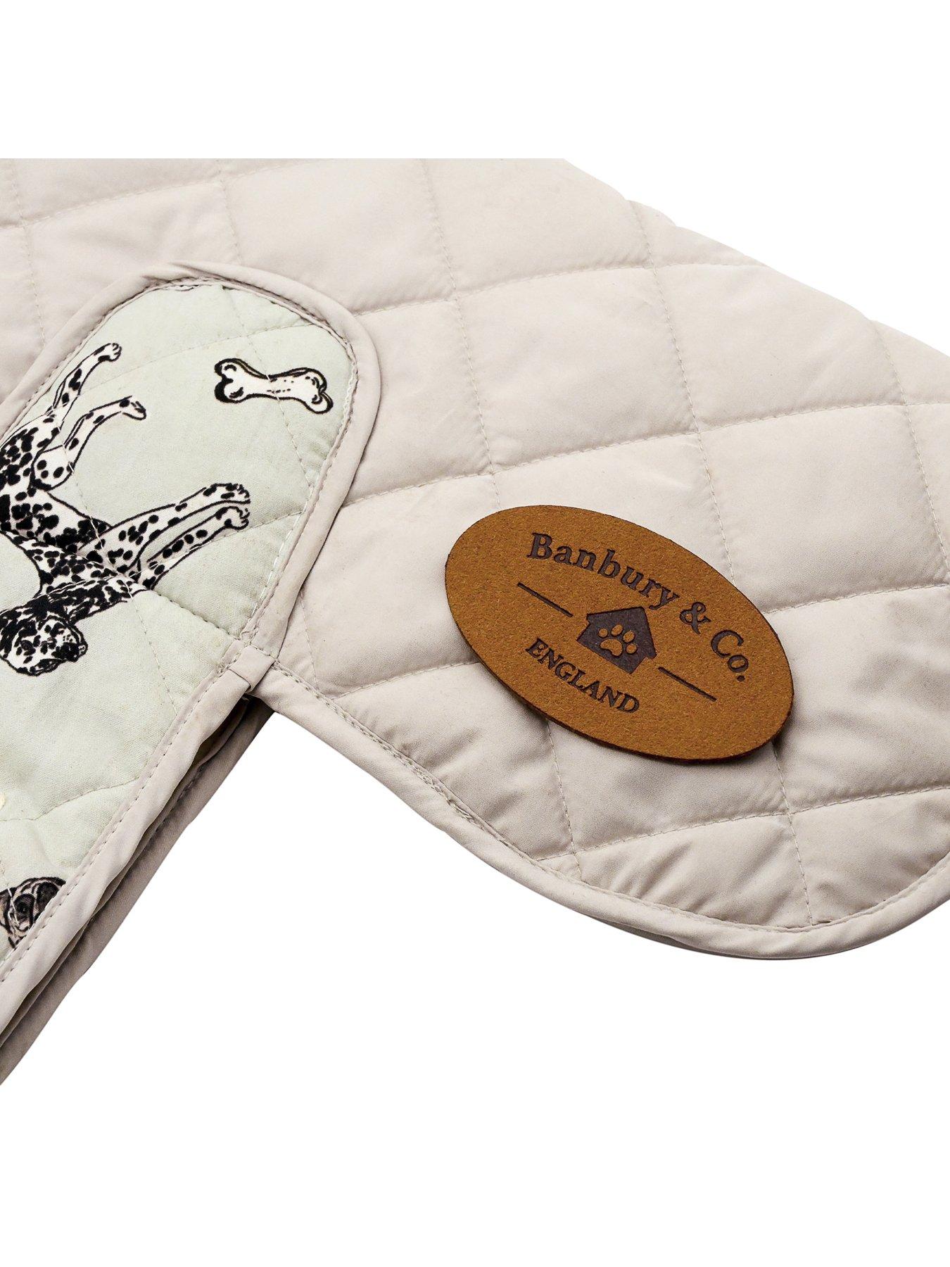 Image 4 of 4 of Banbury & Co Grey &amp; Print Quilted Dog Coat
