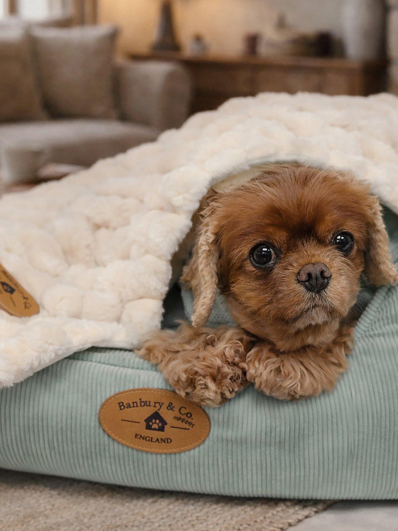 Banbury & Co Almond Plush Cord Pet Blanket