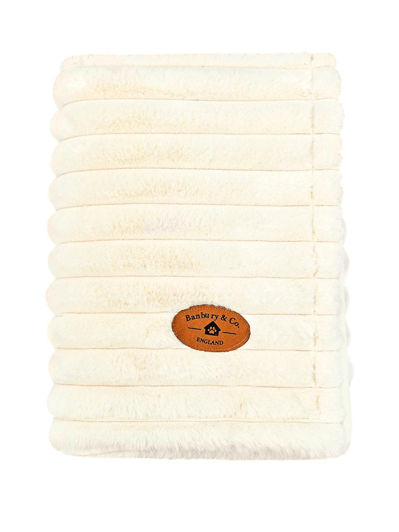 Image 2 of 4 of Banbury & Co Almond Plush Cord Pet Blanket