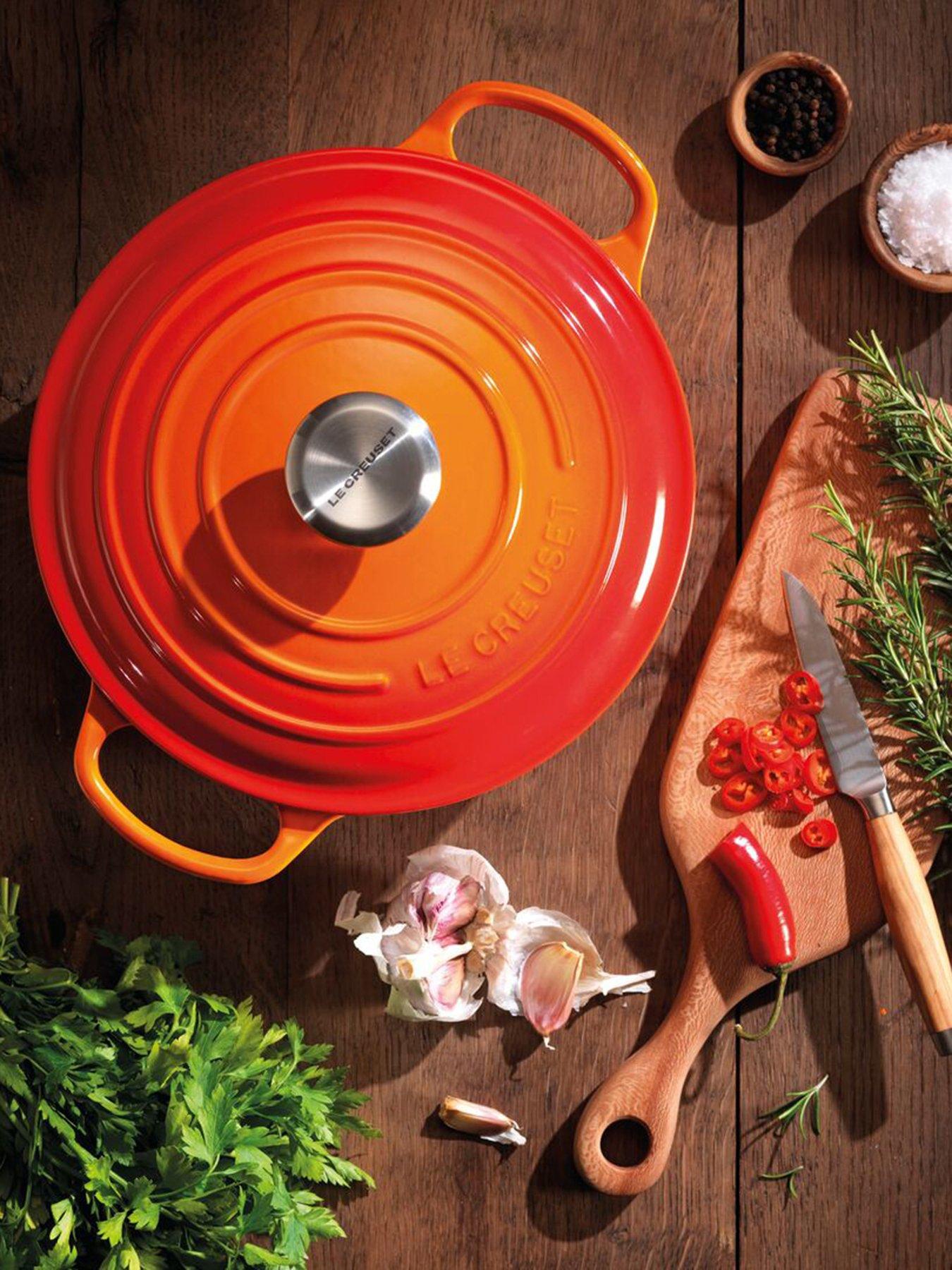 Image 1 of 4 of Le Creuset Signature Cast Iron Round Casserole 24cm