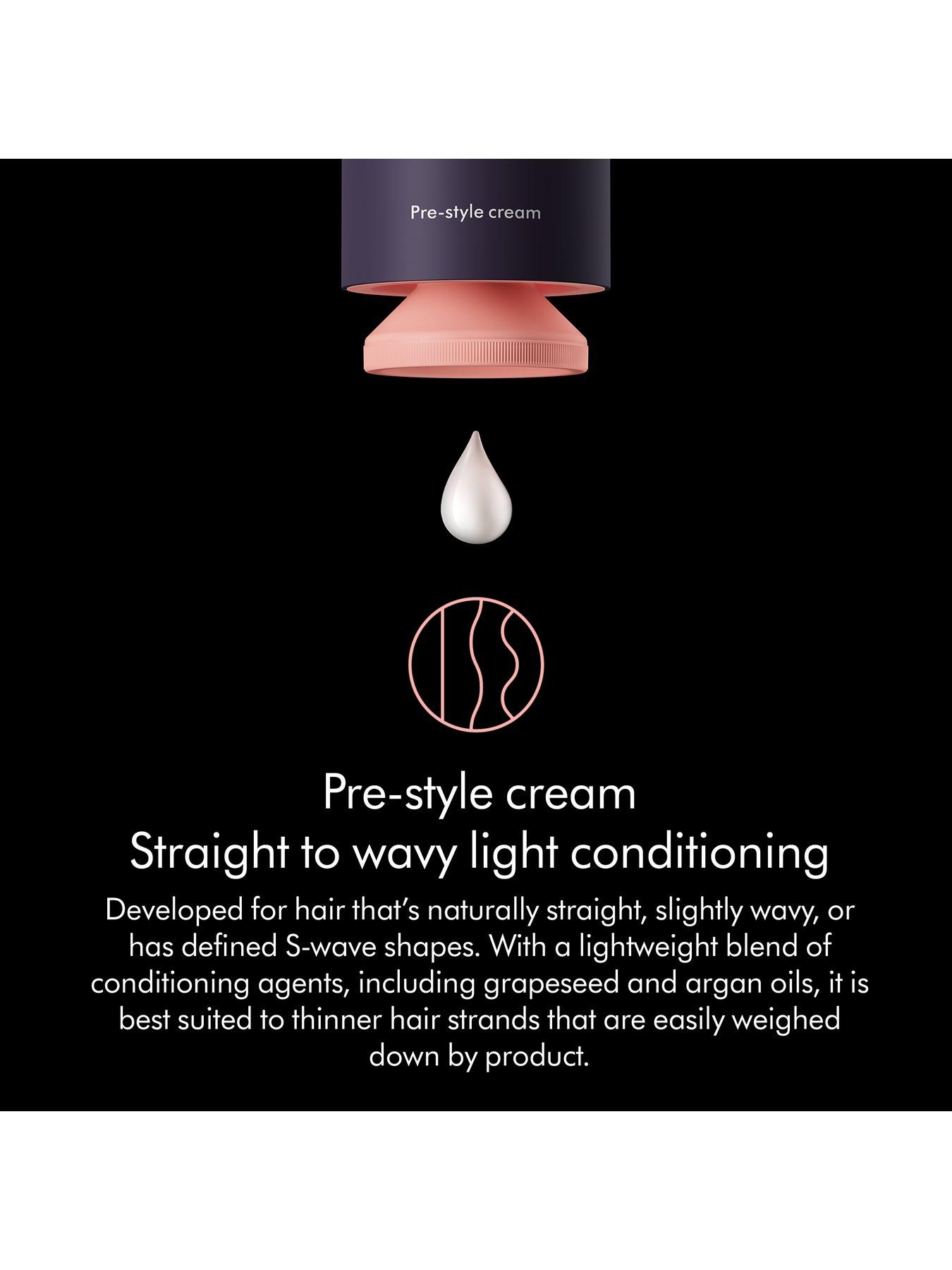 Image 3 of 7 of Dyson Chitosan&trade; Pre-style cream Straight to wavy light conditioning Refill 100ml