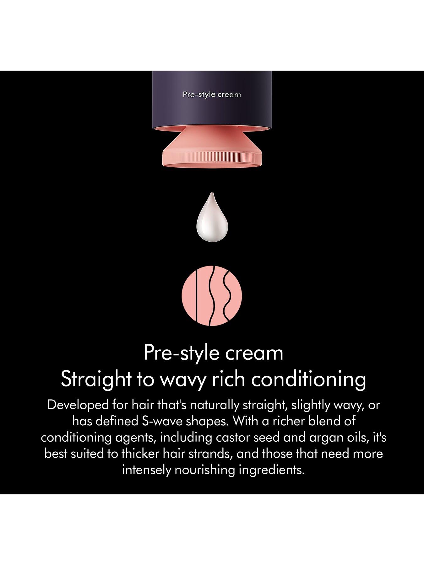 Image 2 of 7 of Dyson Chitosan&trade; Pre-style cream Straight to wavy rich conditioning 100ml