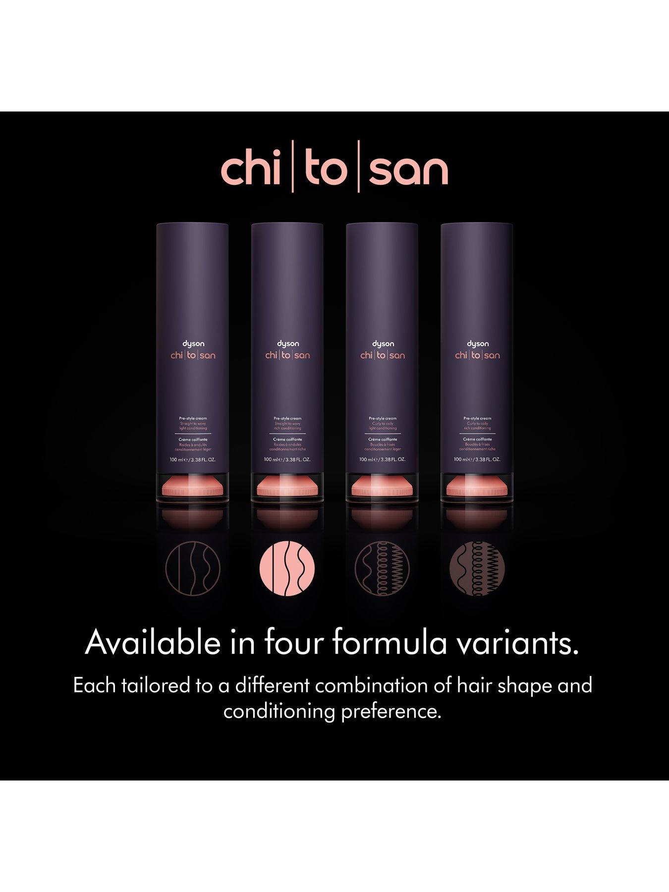 Image 3 of 7 of Dyson Chitosan&trade; Pre-style cream Straight to wavy rich conditioning 100ml
