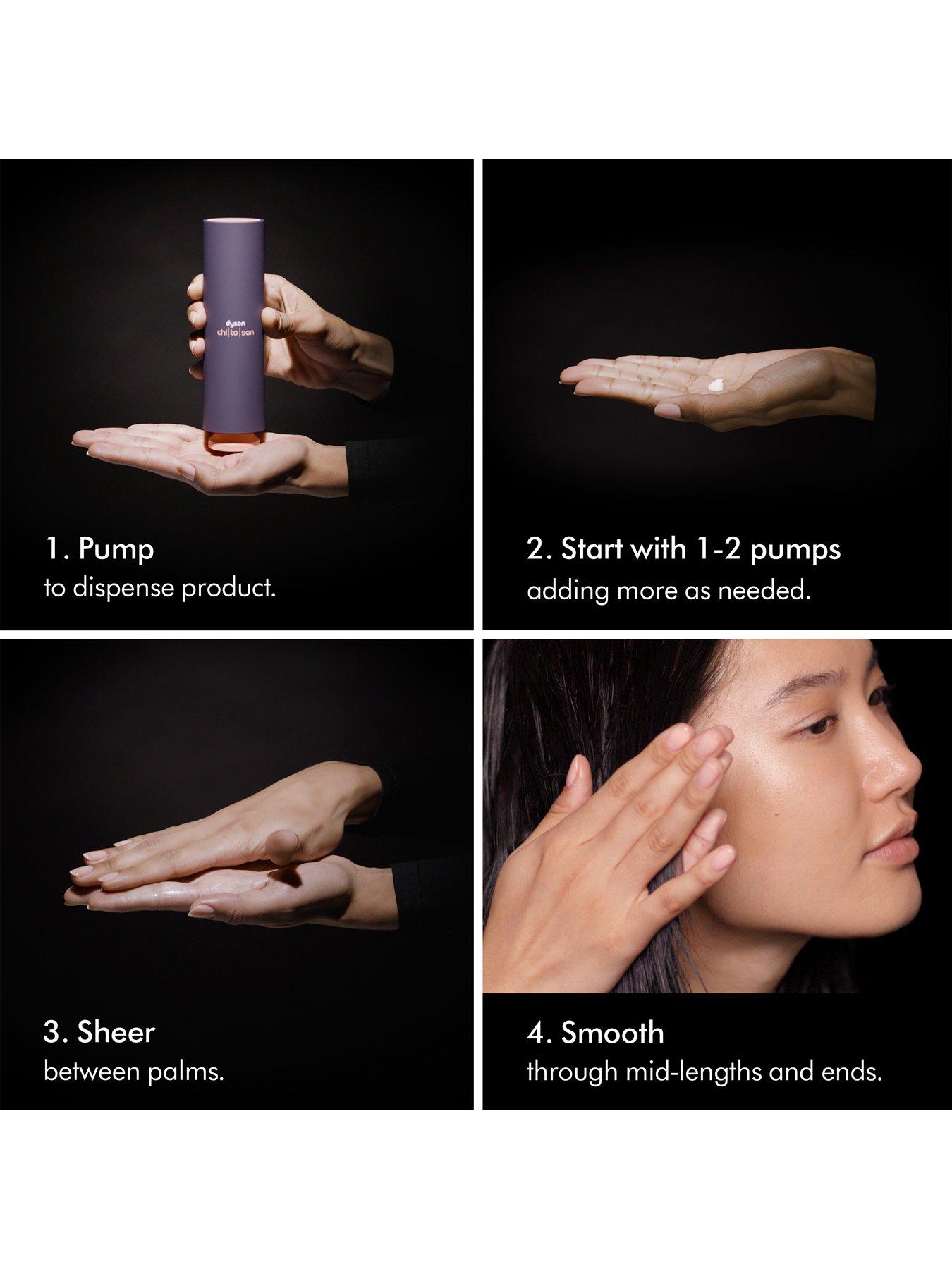 Image 6 of 7 of Dyson Chitosan&trade; Pre-style cream Straight to wavy rich conditioning 100ml