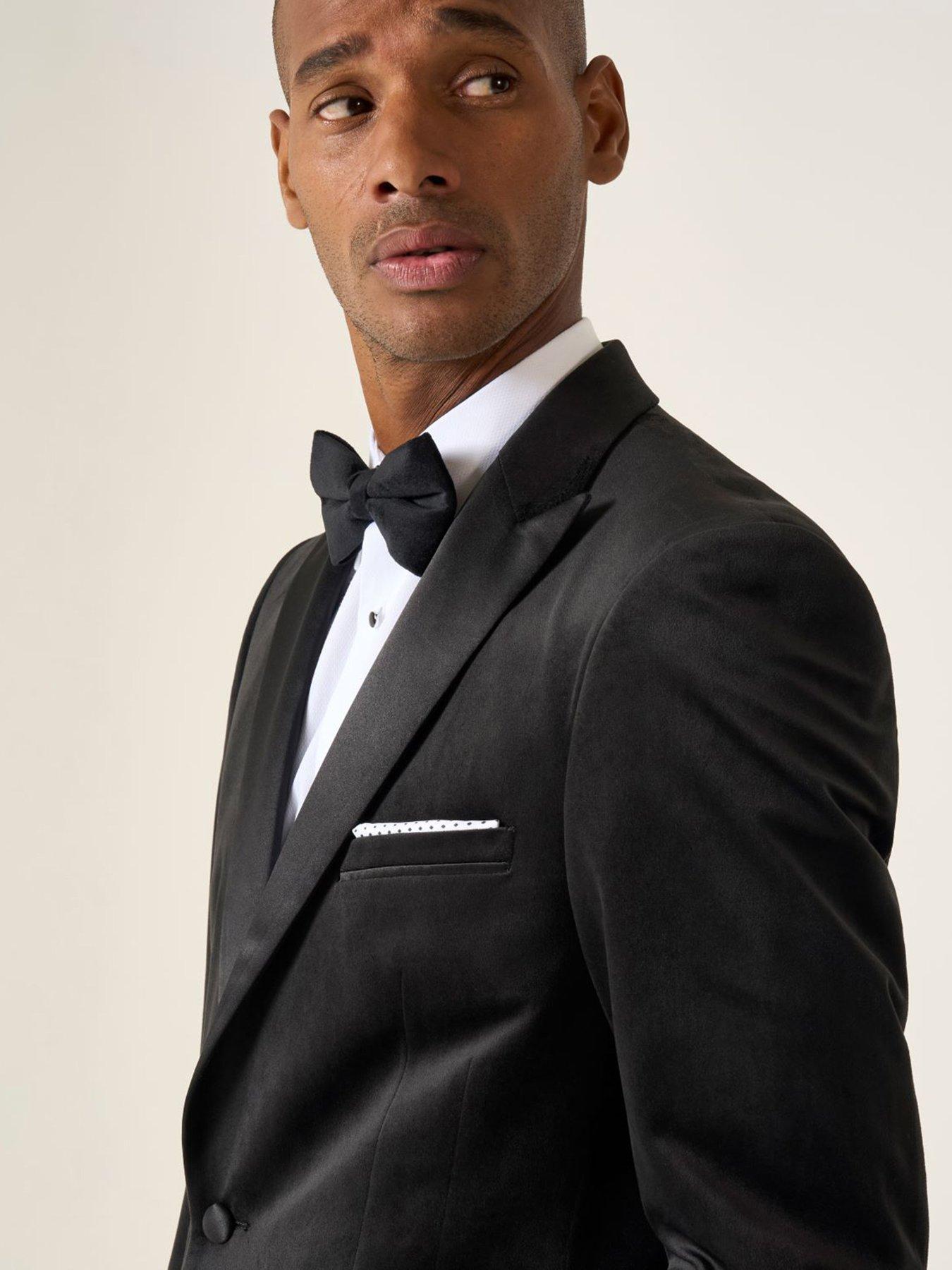 Image 4 of 6 of Skopes Jive Velvet Suit Jacket - Black