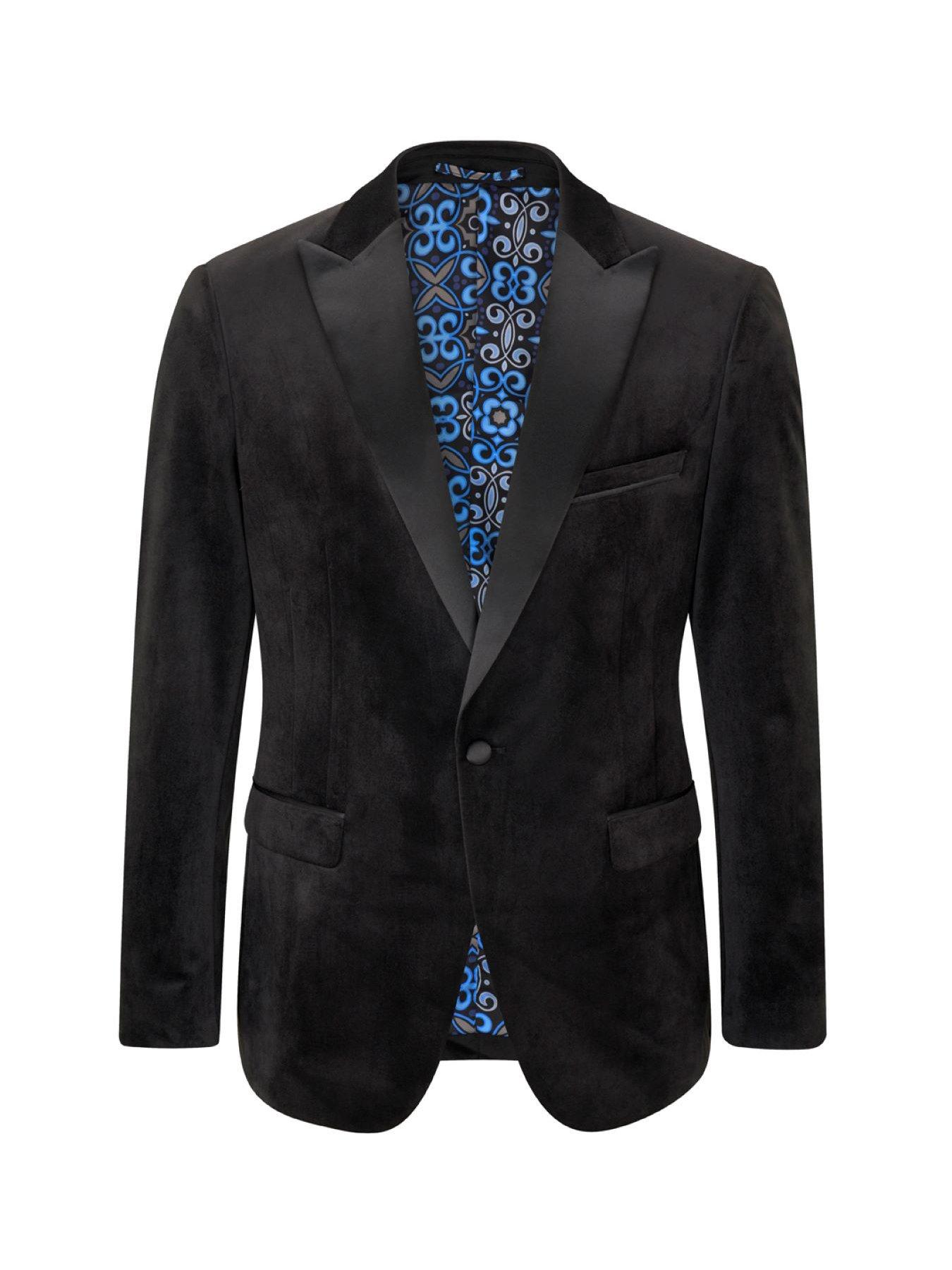 Image 6 of 6 of Skopes Jive Velvet Suit Jacket - Black