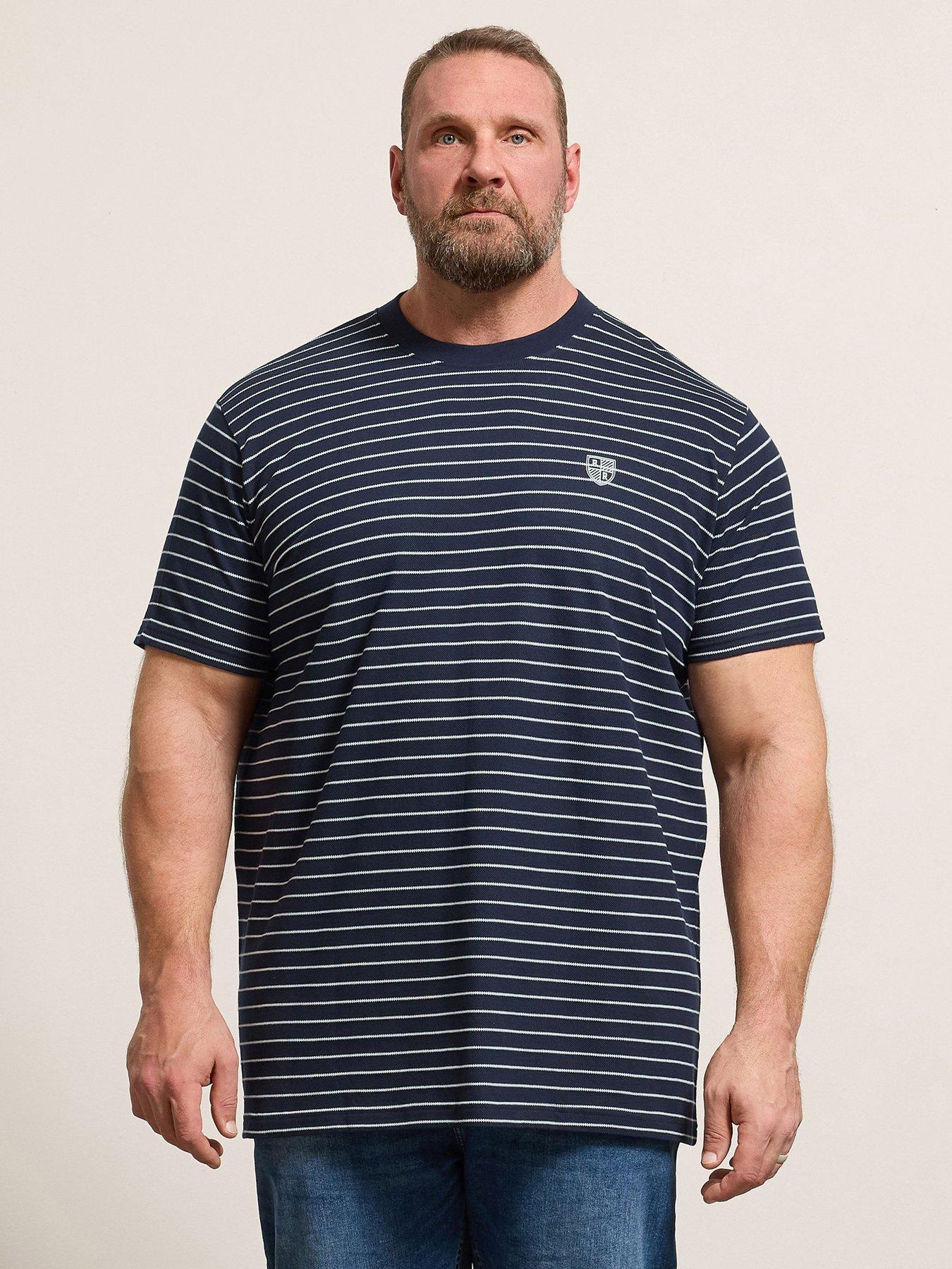 BadRhino Badrhino Pique Stripe Longline T-shirt
