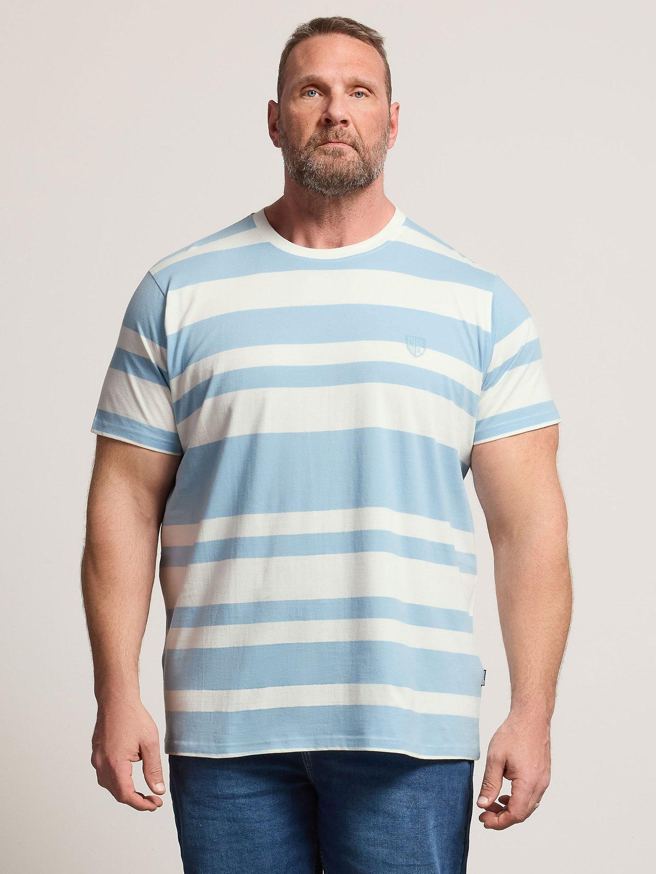 BadRhino Tonal Stripe T-Shirt - Blue