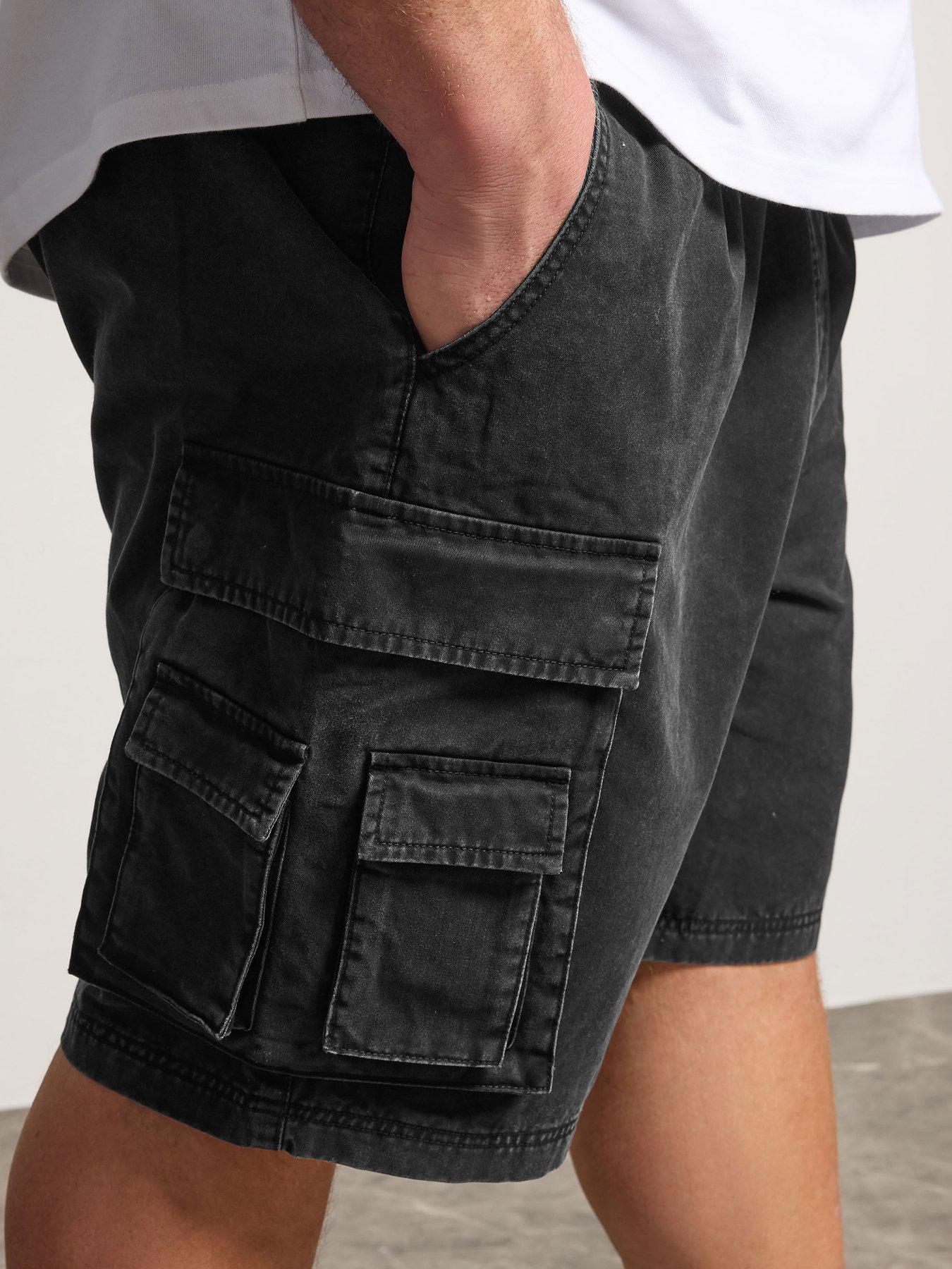 Image 4 of 5 of BadRhino Acid Wash Cargo Shorts