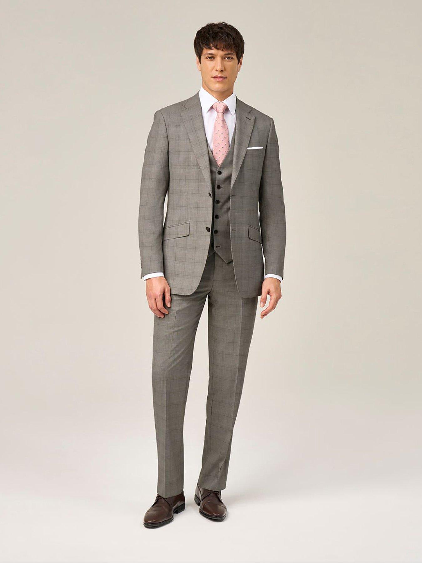  image of skopes-maron-tailored-fit-suit-jacket-beige