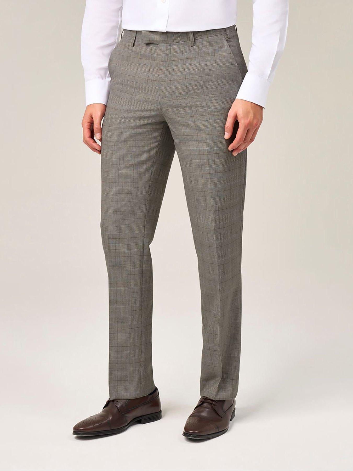 Image 1 of 5 of Skopes Maron Tailored Fit Suit Trousers - Beige