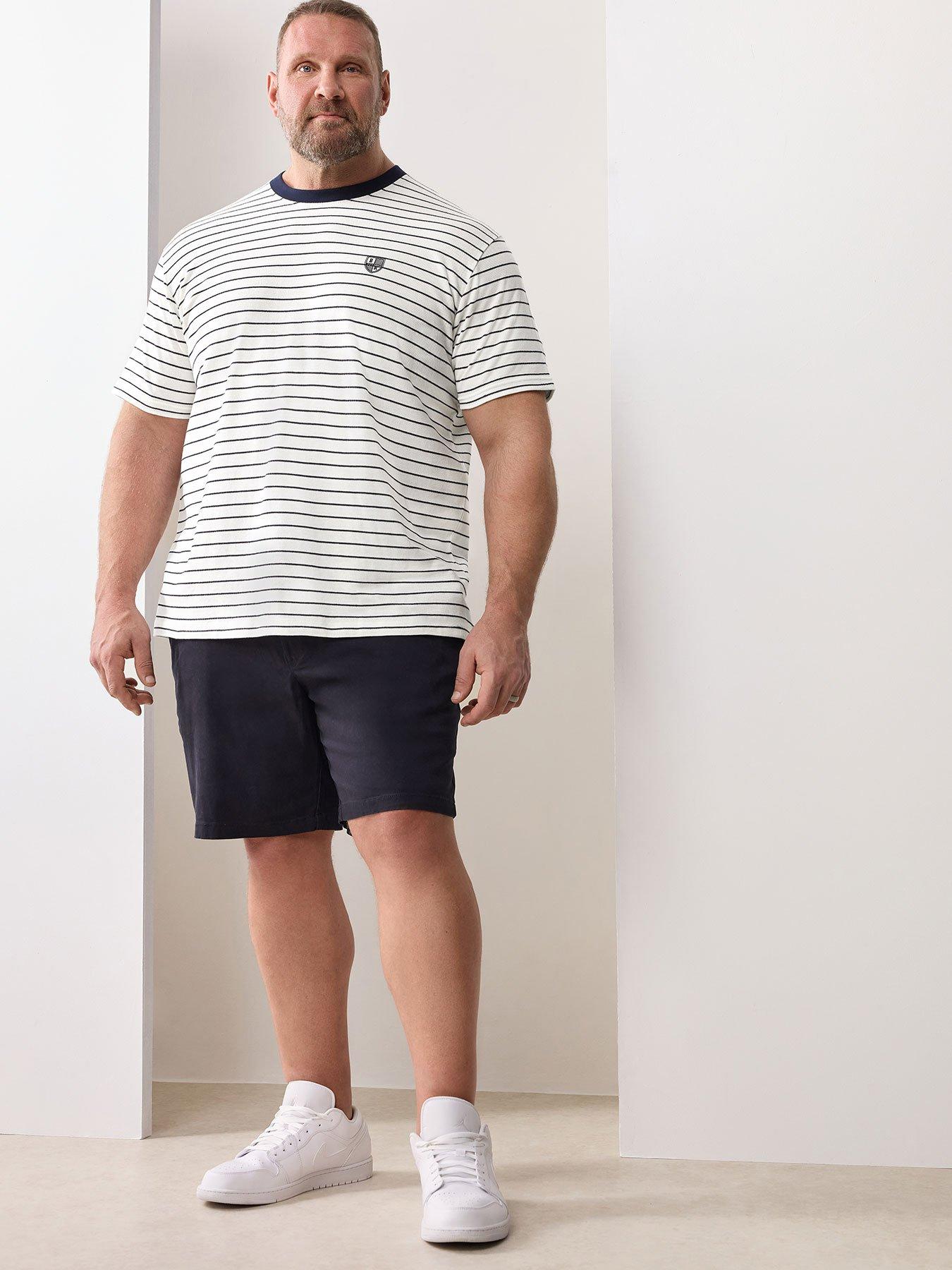 BadRhino Badrhino Pique Stripe Longline T-shirt