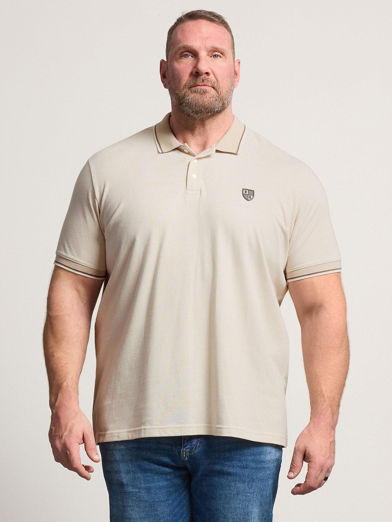 BadRhino Waffle Texture Polo Shirt - Natural