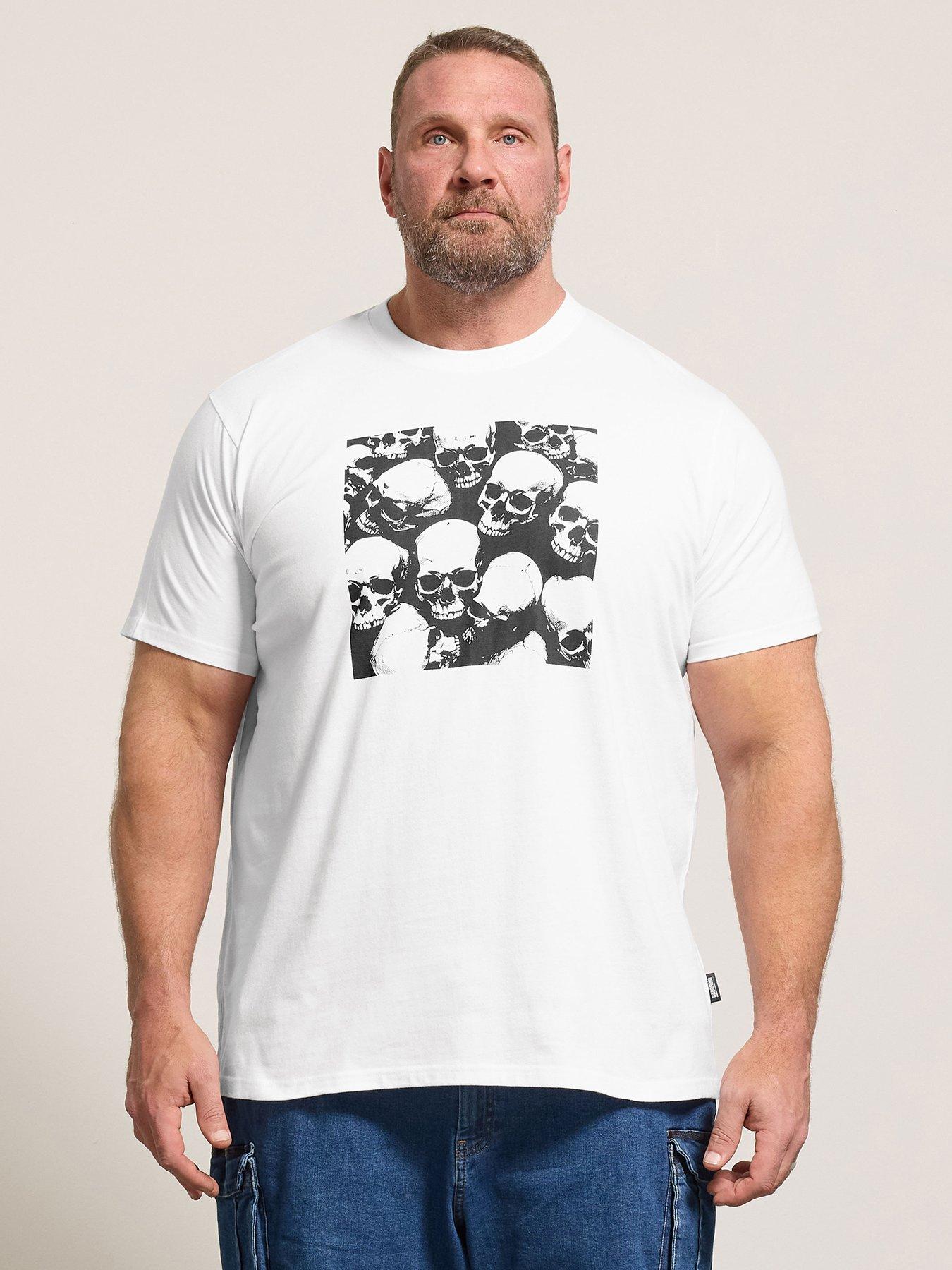 BadRhino Skull Square T-Shirt - White