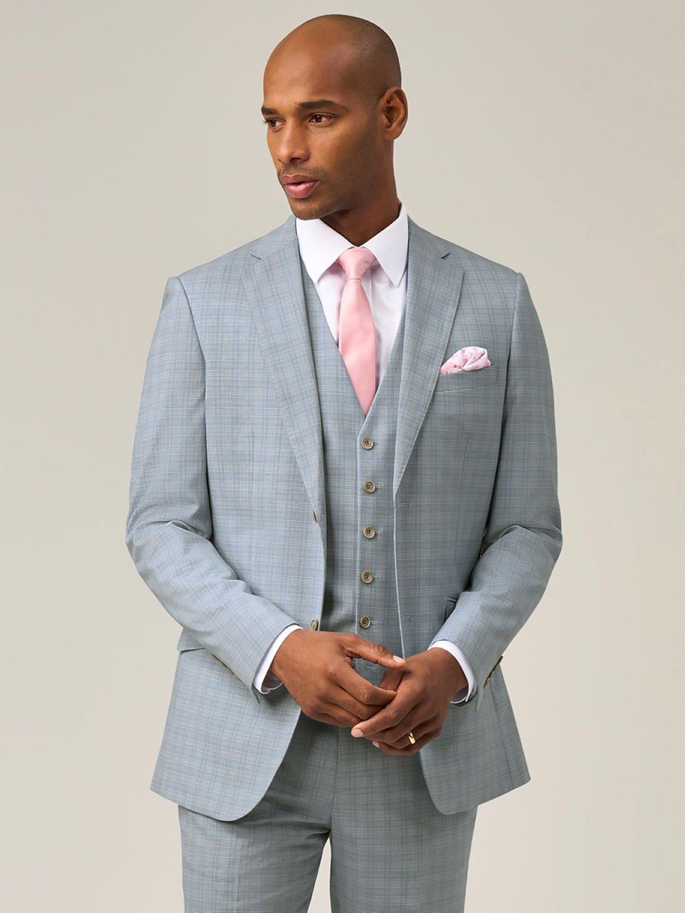 image of skopes-arlen-check-tailored-fit-suit-jacket