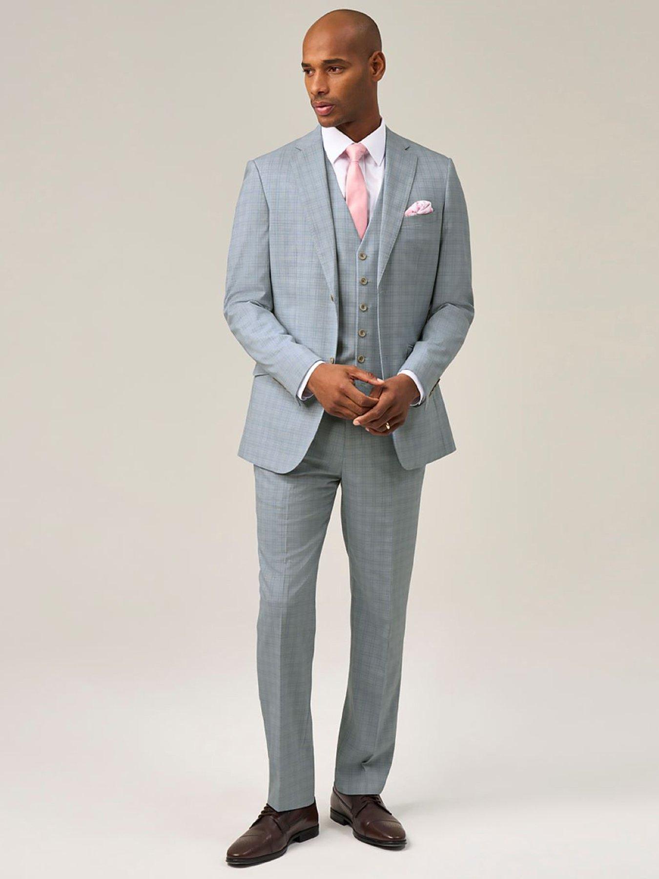  image of skopes-arlen-check-tailored-fit-suit-jacket