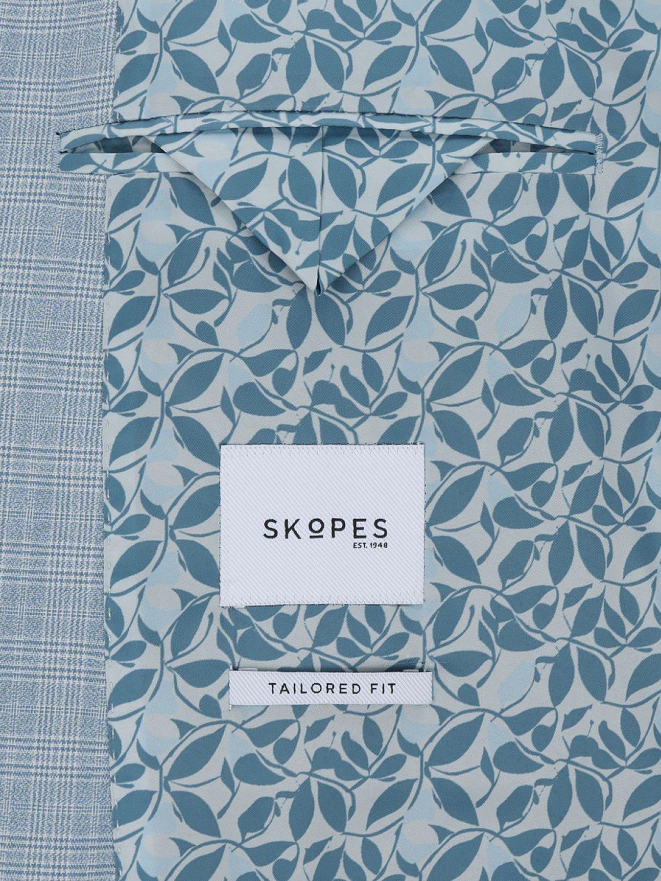  image of skopes-arlen-check-tailored-fit-suit-jacket