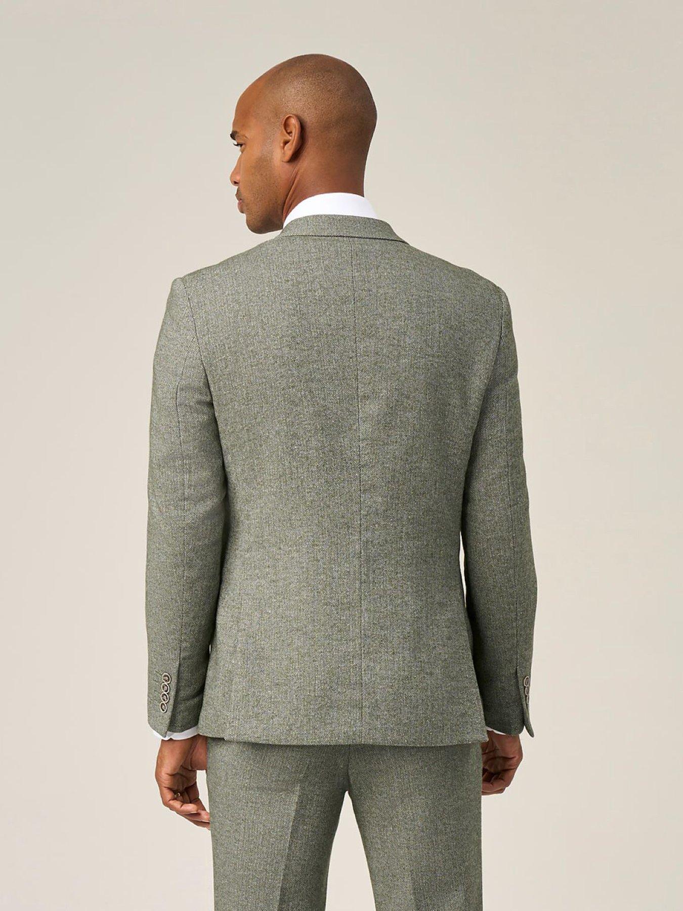  image of skopes-jude-double-breasted-suit-jacket-green