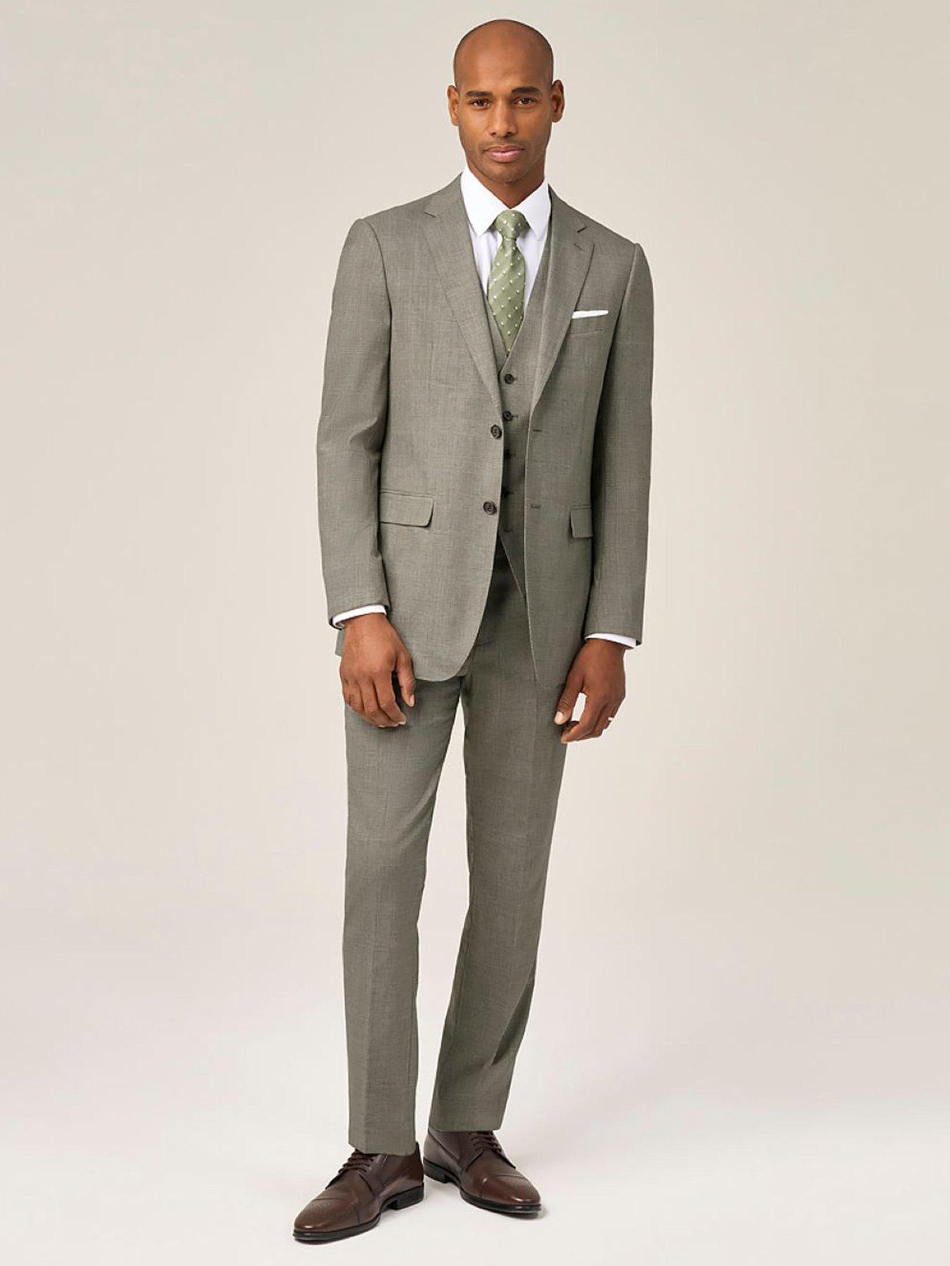 Image 3 of 5 of Skopes Devere Tailored Suit Trousers - Green