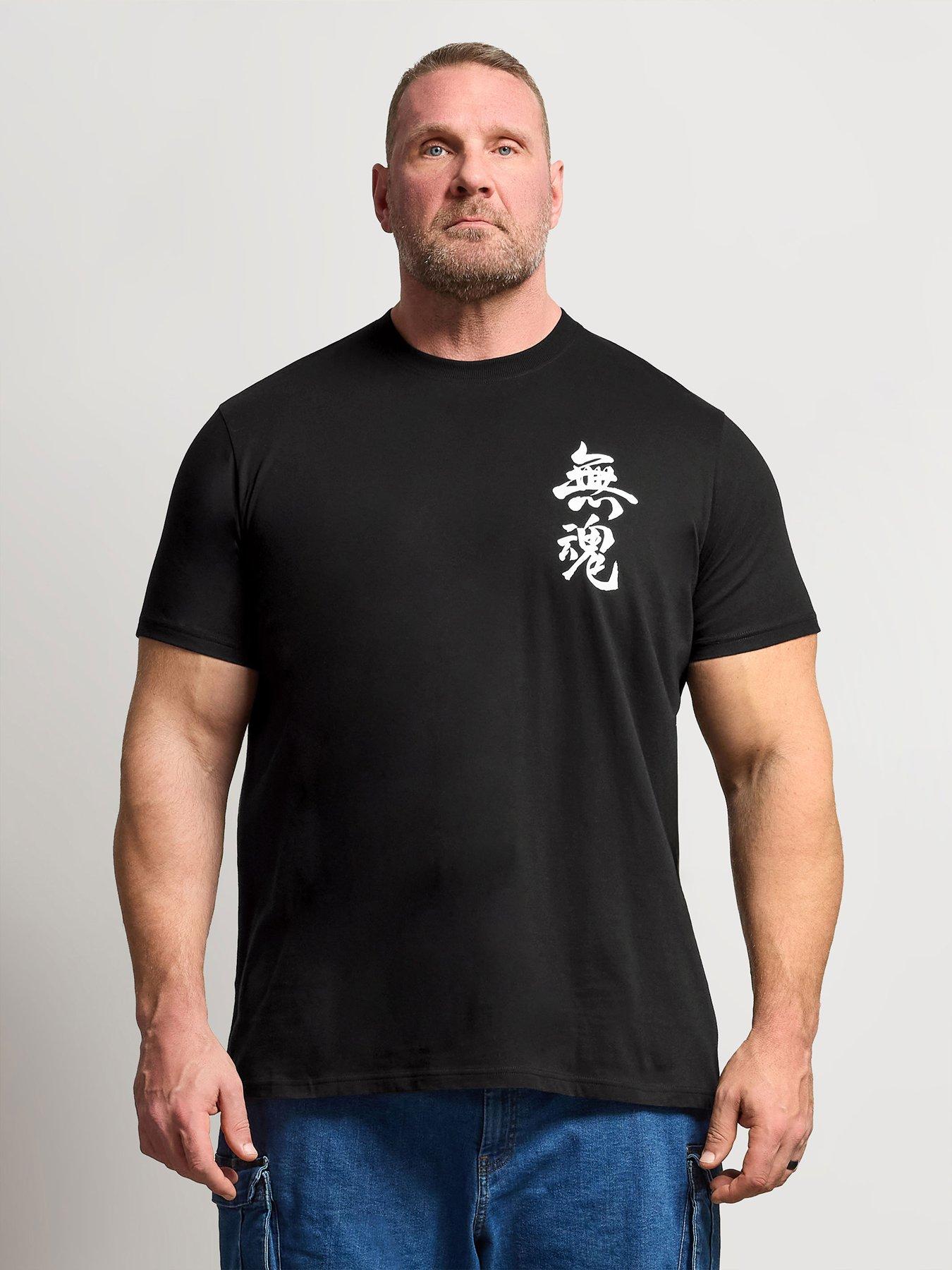  image of badrhino-ooni-sword-split-t-shirt