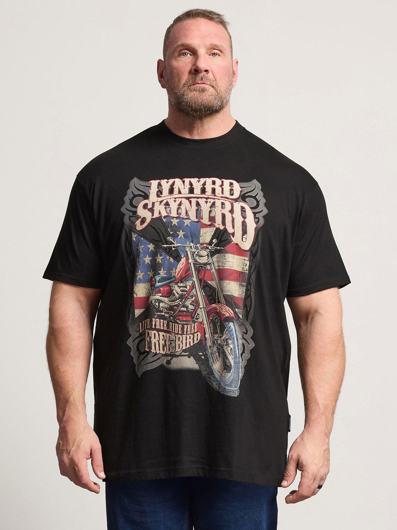BadRhino Lynyrd Skynrd' Longline T-Shirt - Black