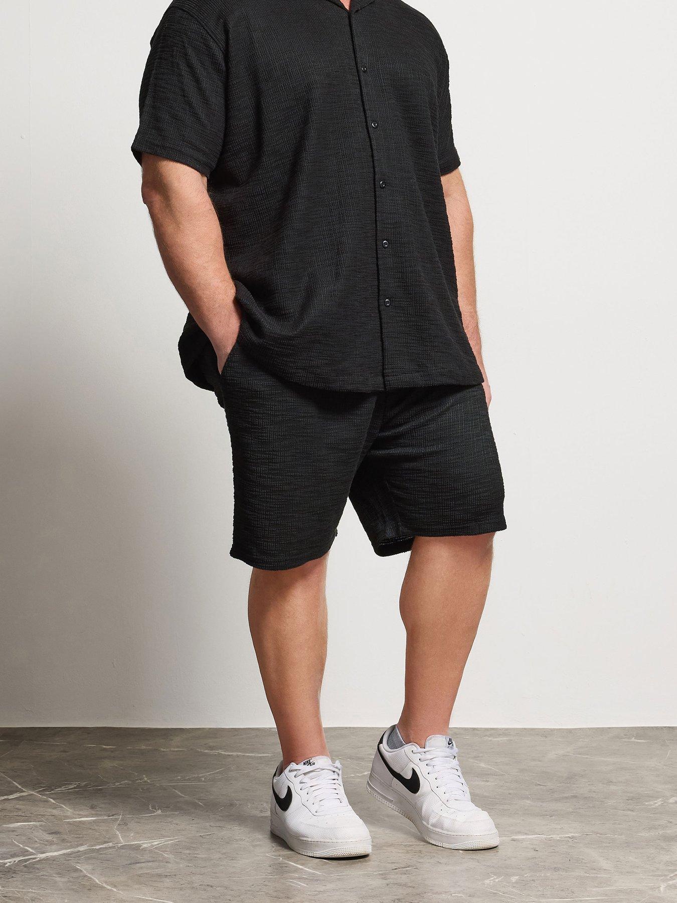 Image 1 of 5 of BadRhino Textured Shorts - Black