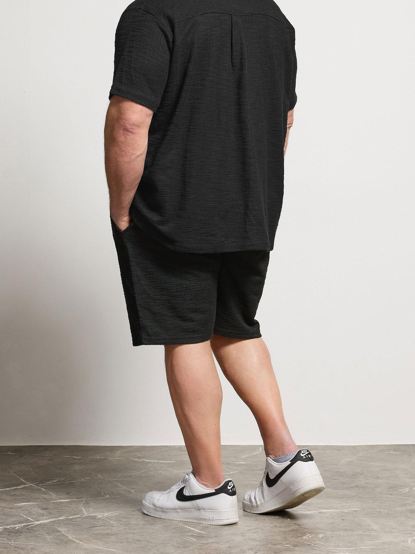 Image 2 of 5 of BadRhino Textured Shorts - Black