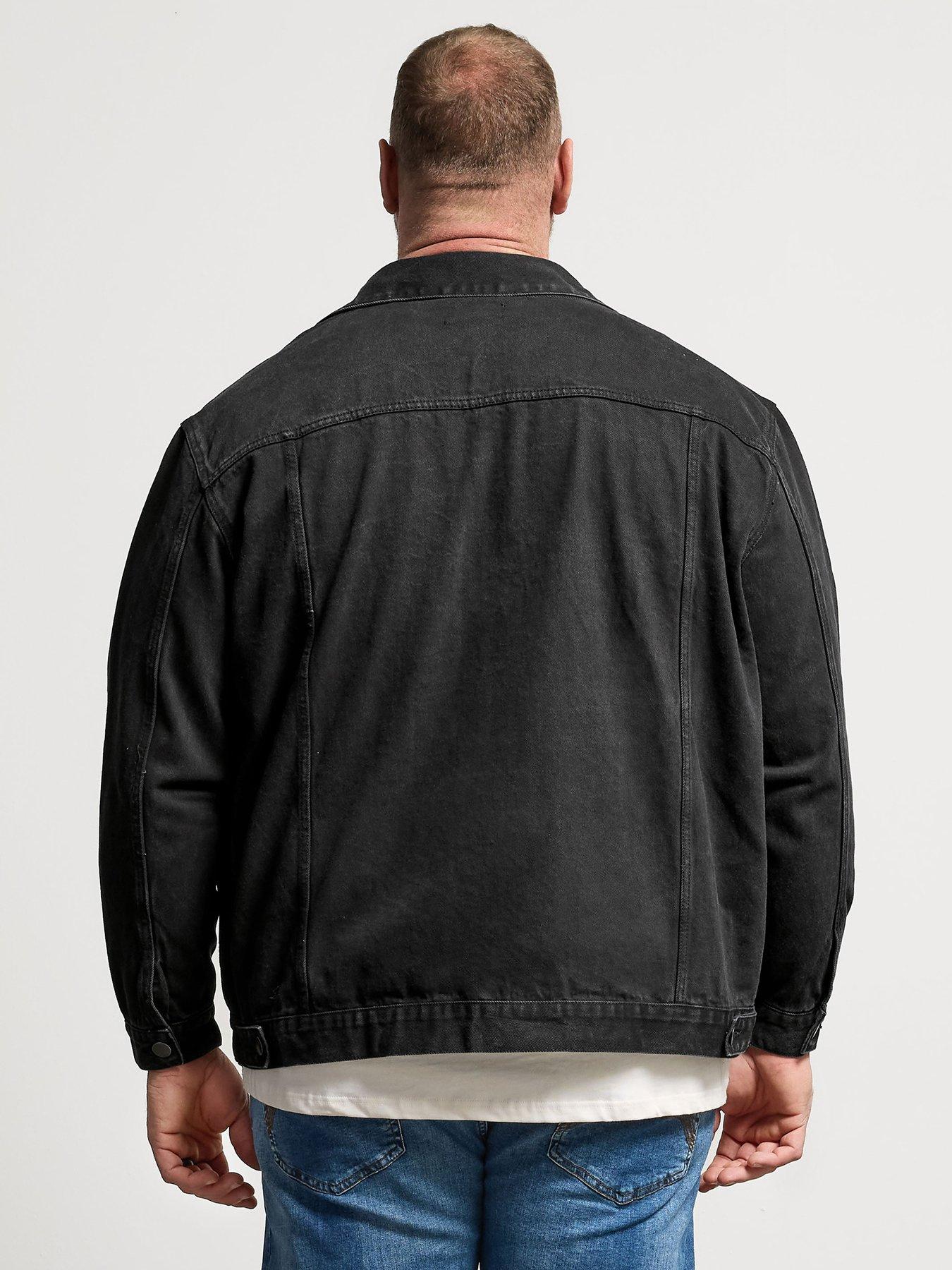  image of badrhino-denim-jacket-black