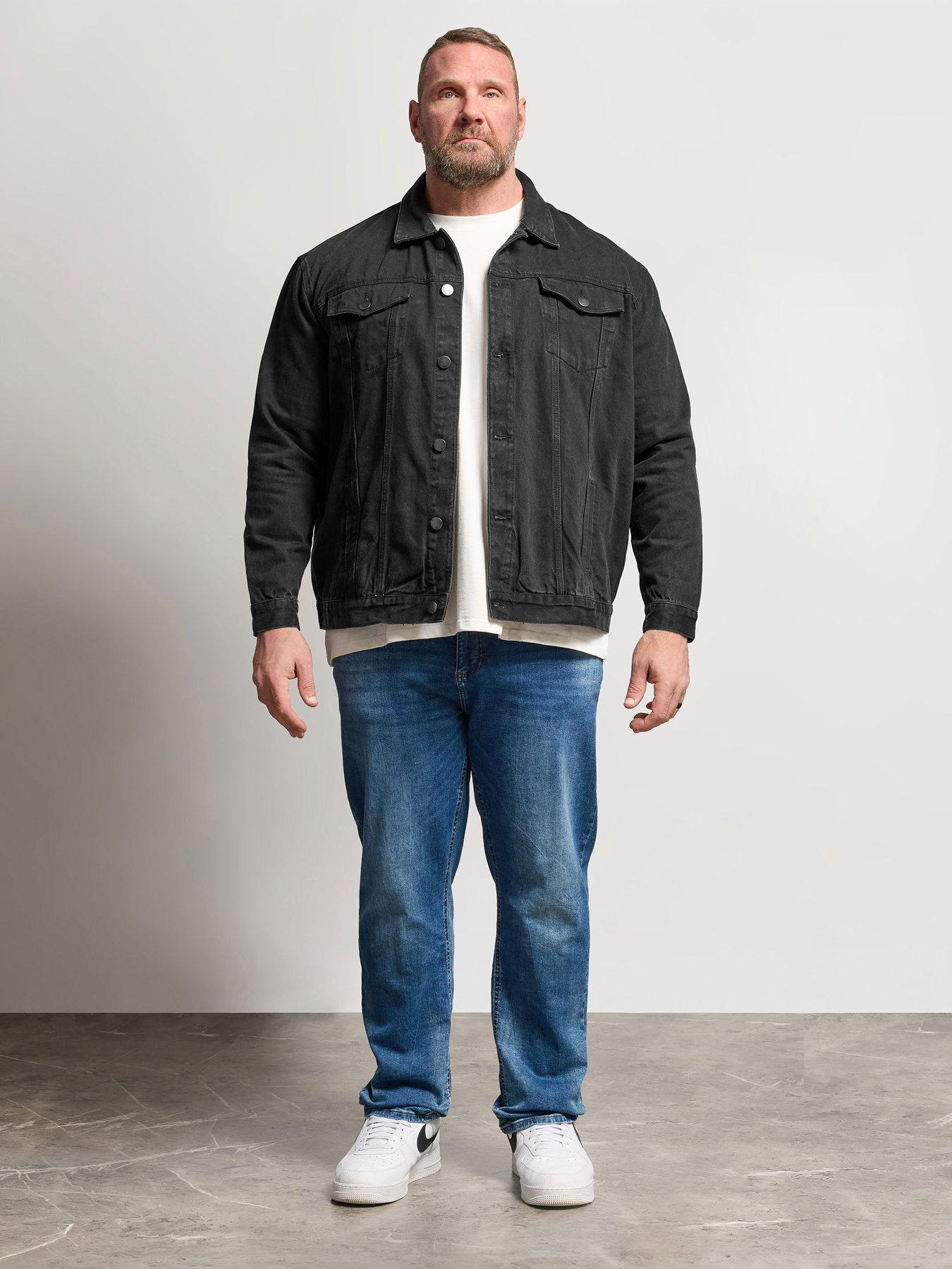  image of badrhino-denim-jacket-black