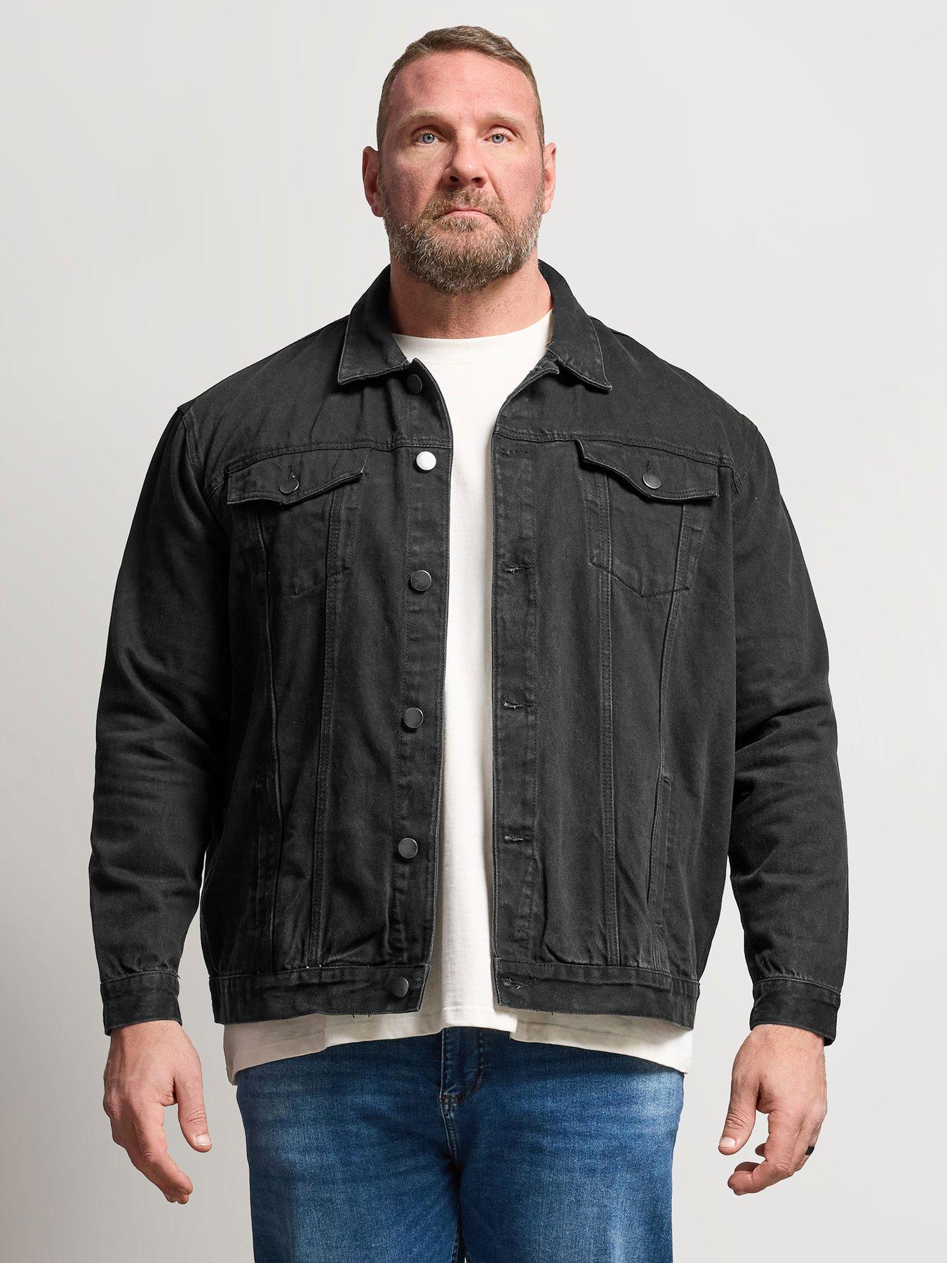  image of badrhino-denim-jacket-black