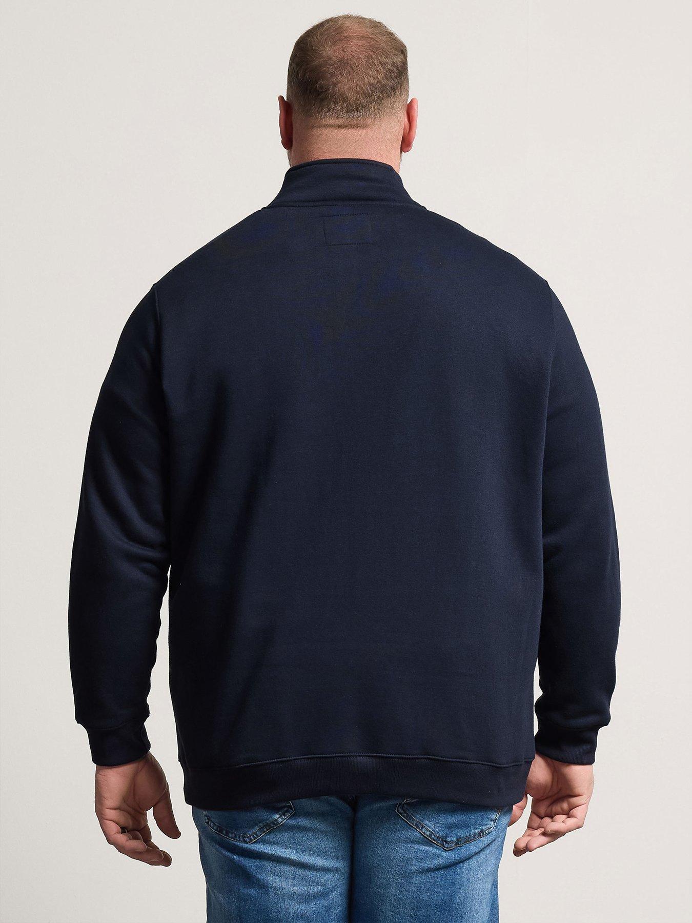 Image 2 of 5 of BadRhino Loopback 1/4 Zip Sweat Polo - Blue