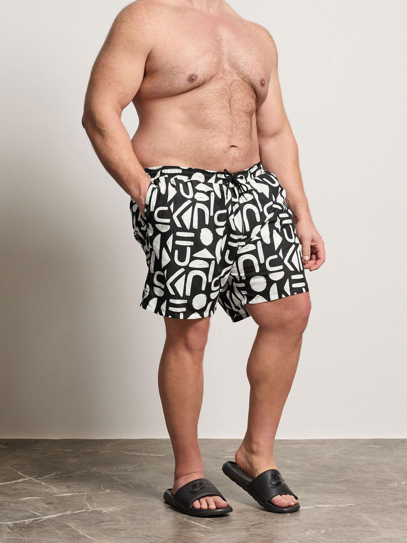 BadRhino Geometric Print Swim Shorts