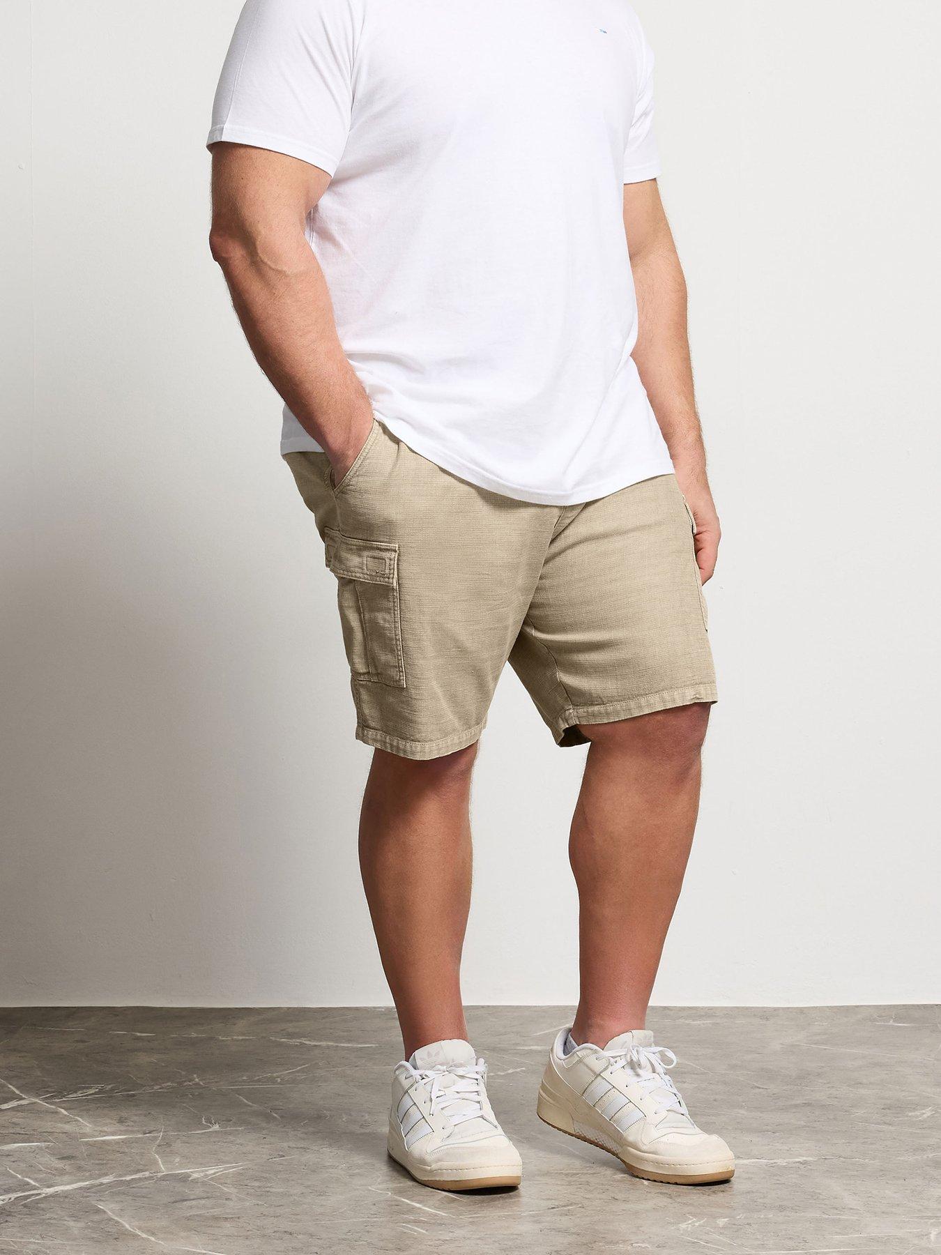 BadRhino Washed Cargo Shorts - Natural