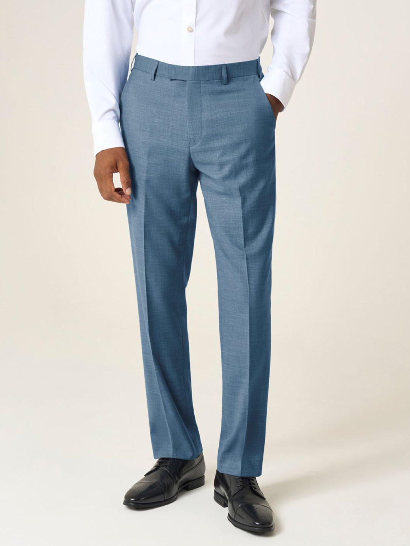 Image 1 of 5 of Skopes Lucien Tailored Fit Suit Trousers - Blue