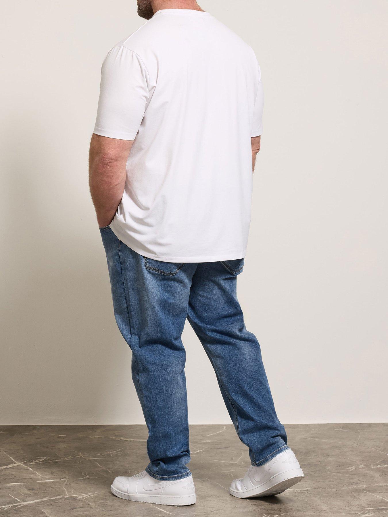 Image 2 of 5 of BadRhino Washed Elasticated Straight Jean 32" - Blue