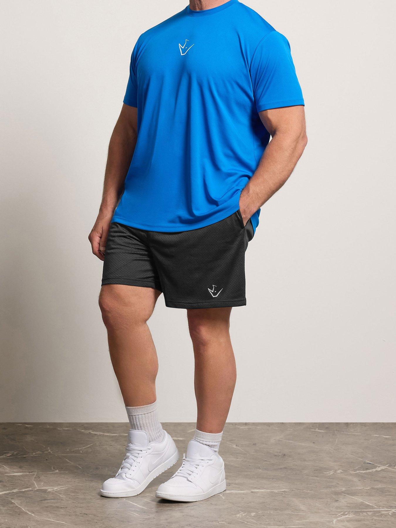 BadRhino Active Logo Mesh Shorts - Black