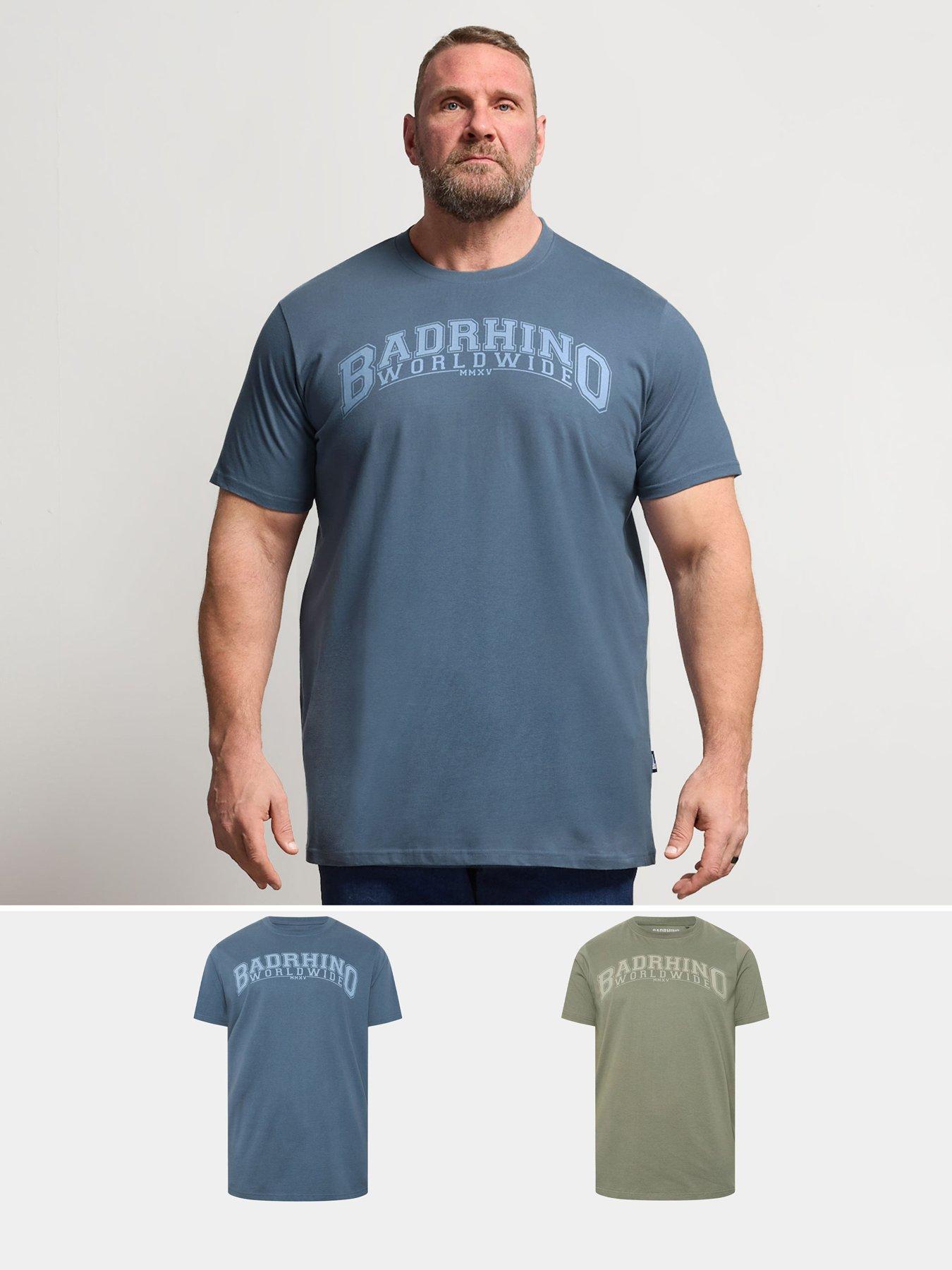 BadRhino 2 Pack Worldwide T-Shirts - Green