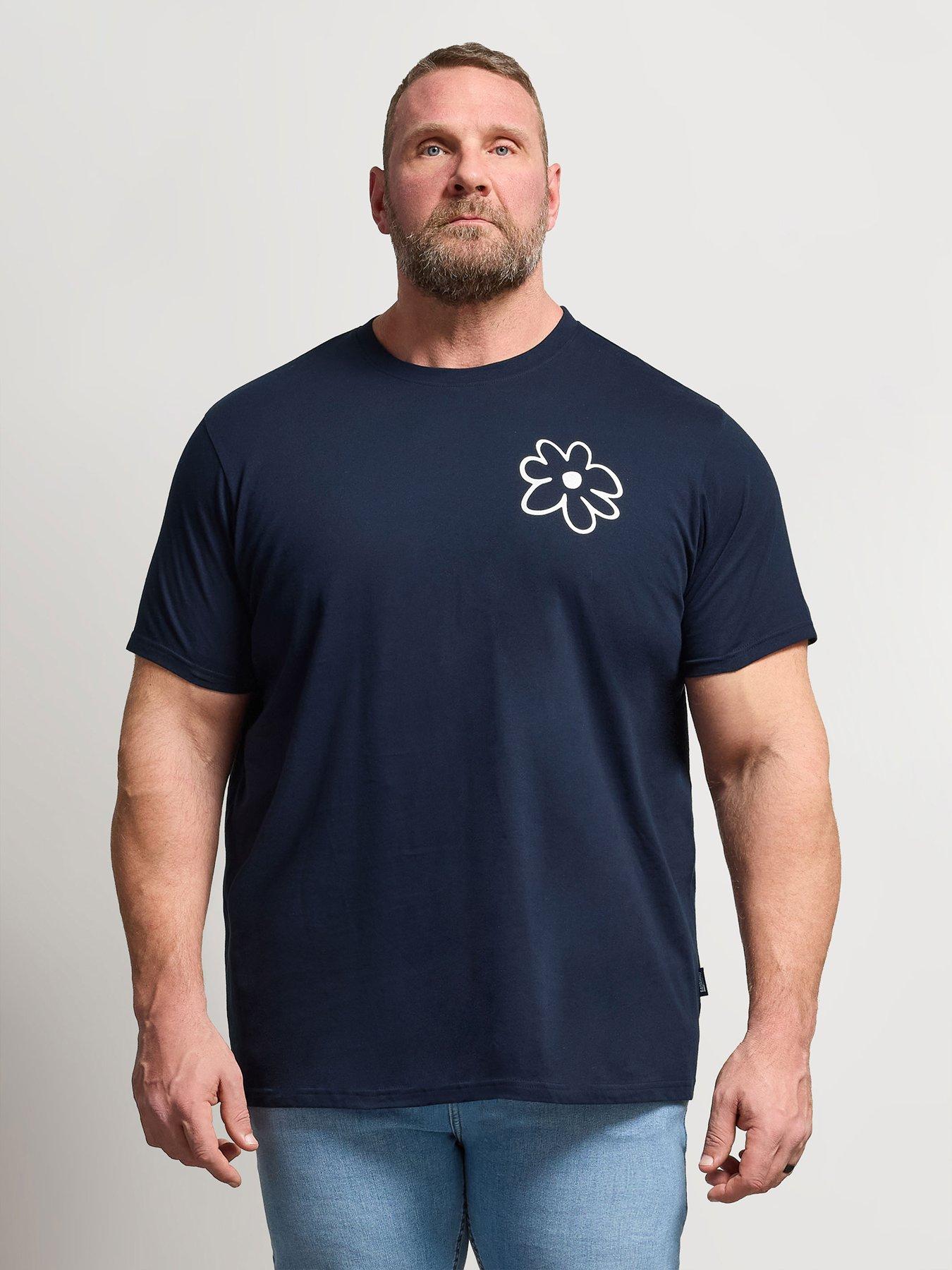 BadRhino Flower T-Shirt - Navy