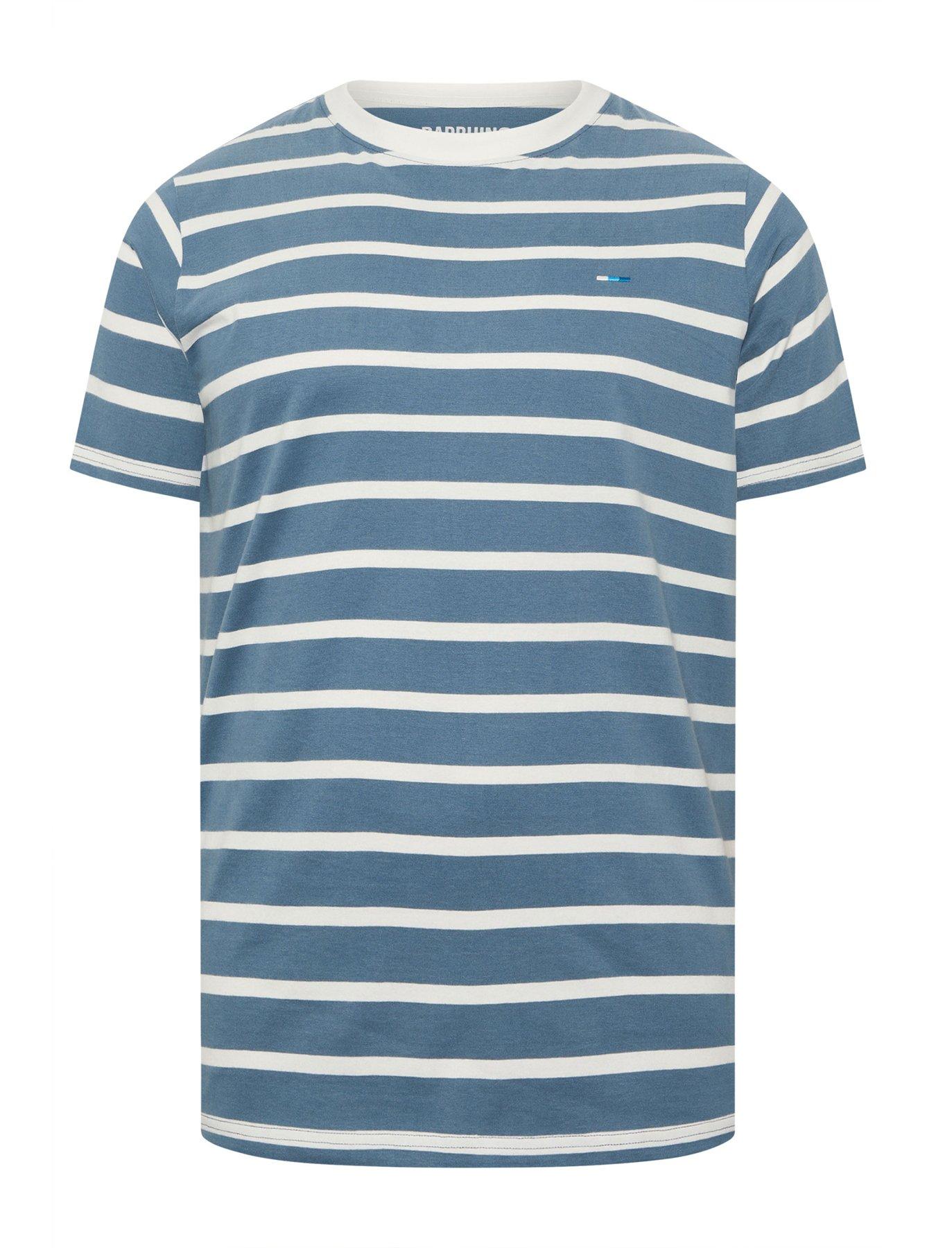 Image 5 of 5 of BadRhino Striped T-Shirt - Blue