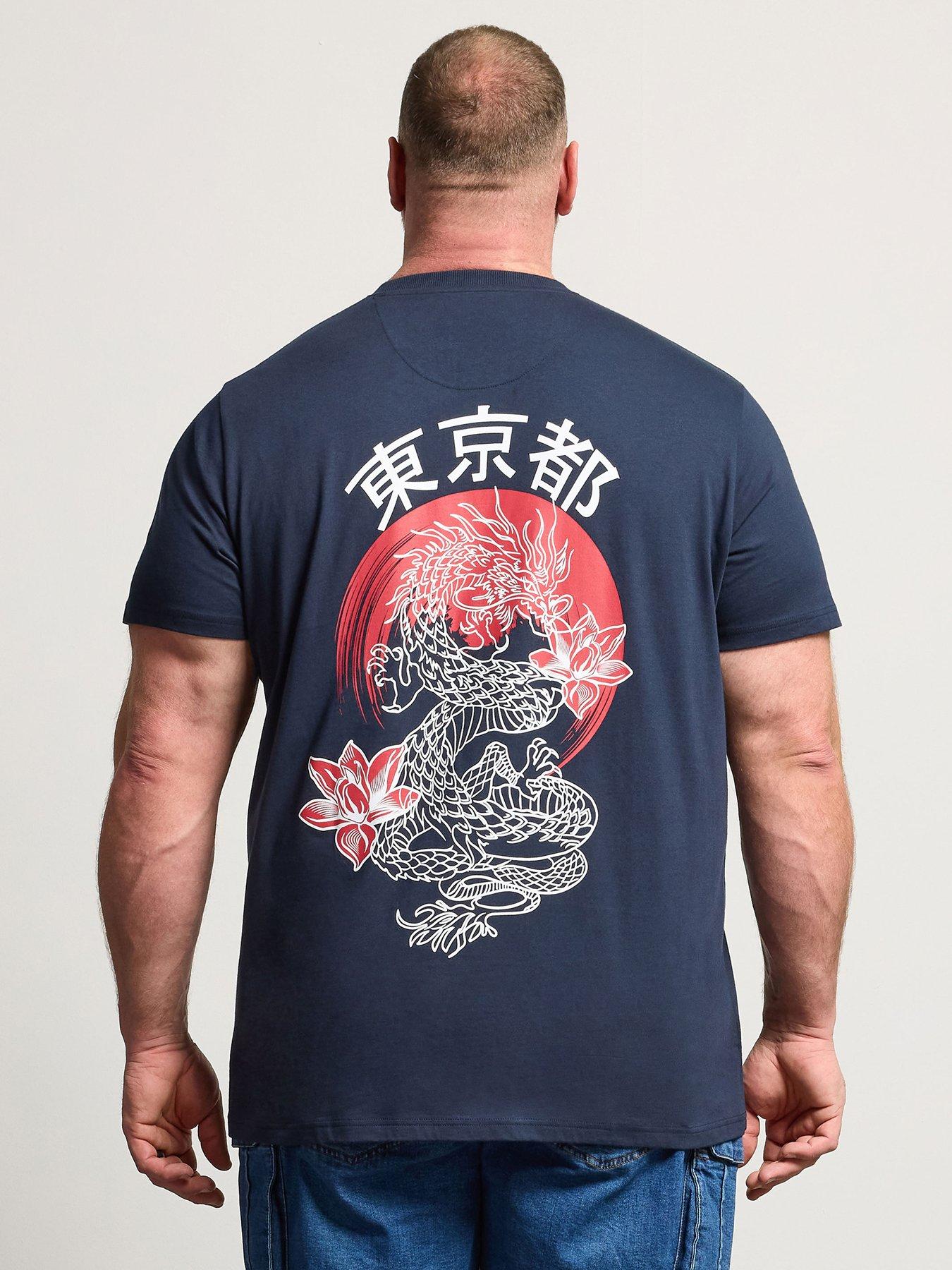  image of badrhino-dragon-t-shirt-blue