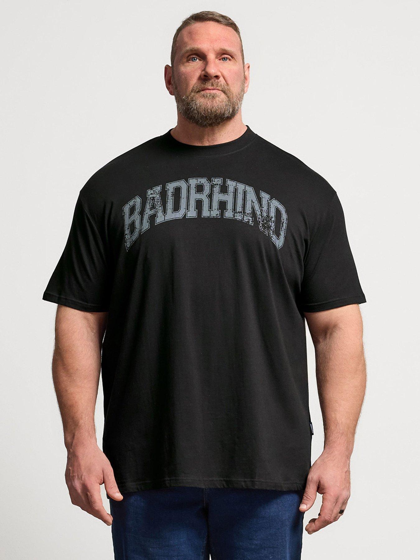 BadRhino Distressed Graphic T-Shirt - Black