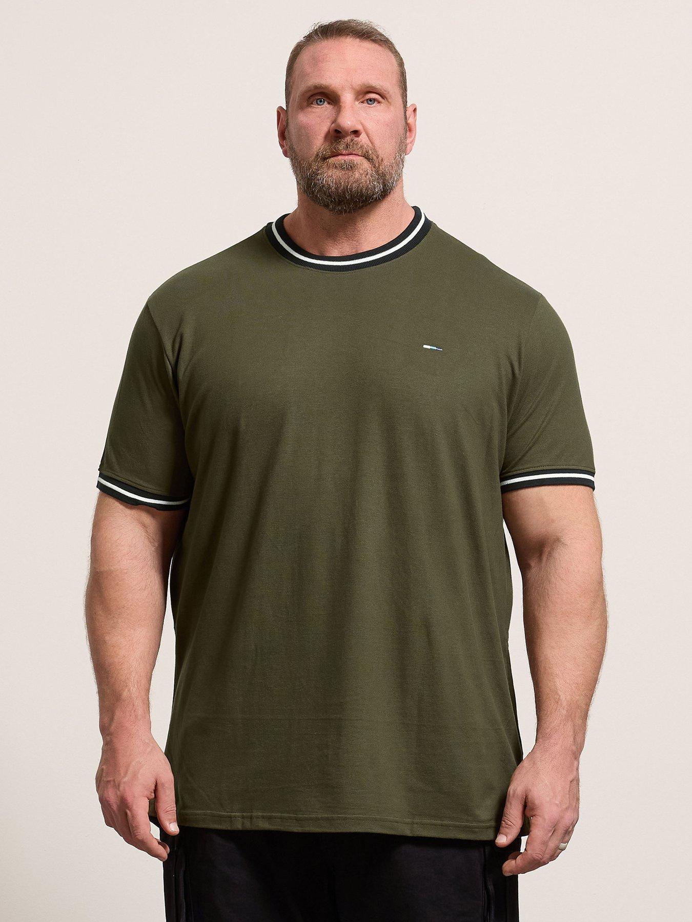 BadRhino Pique Ringer T-Shirt - Green