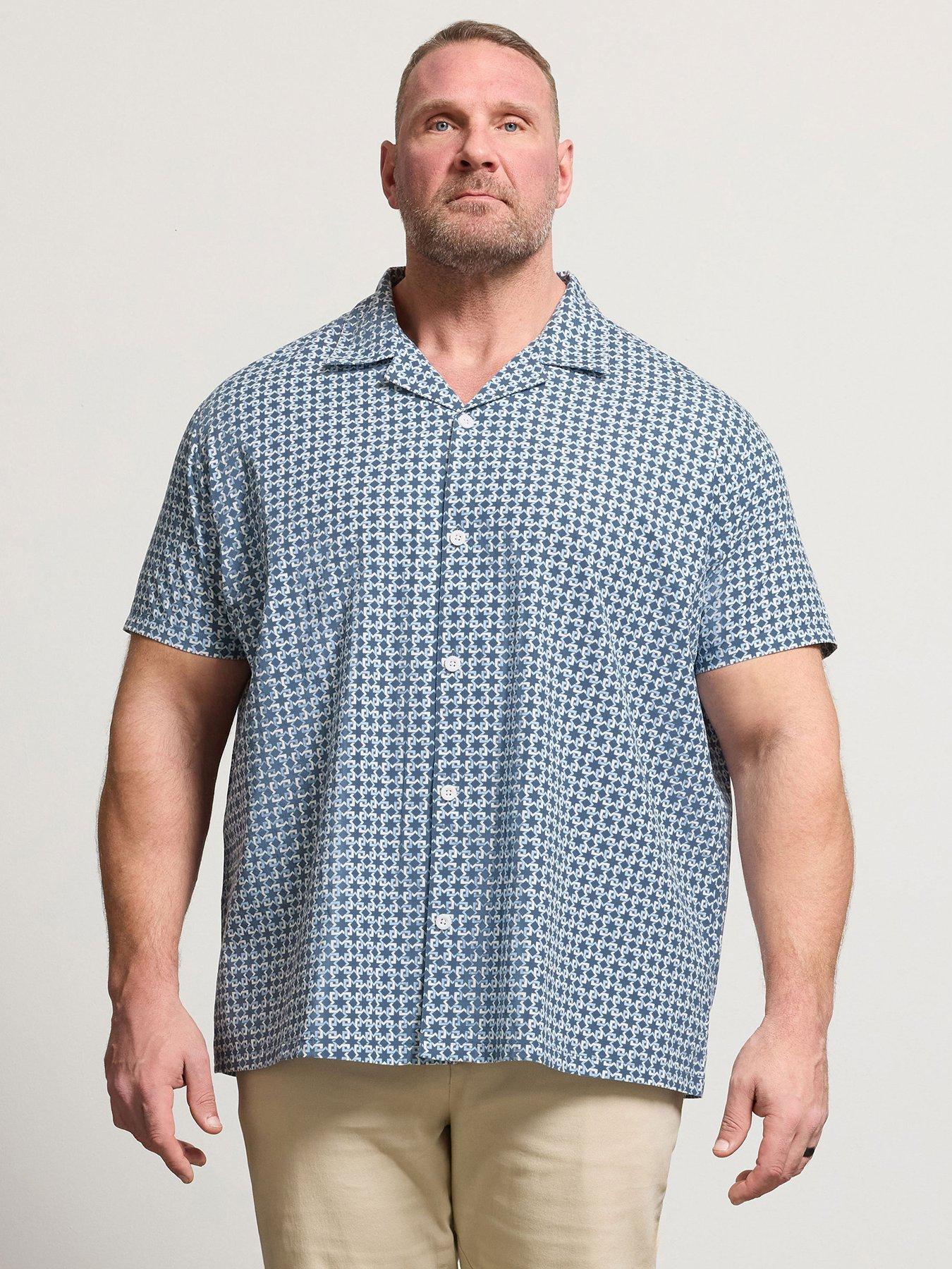 BadRhino Poplin Short Sleeve Shirt - Blue
