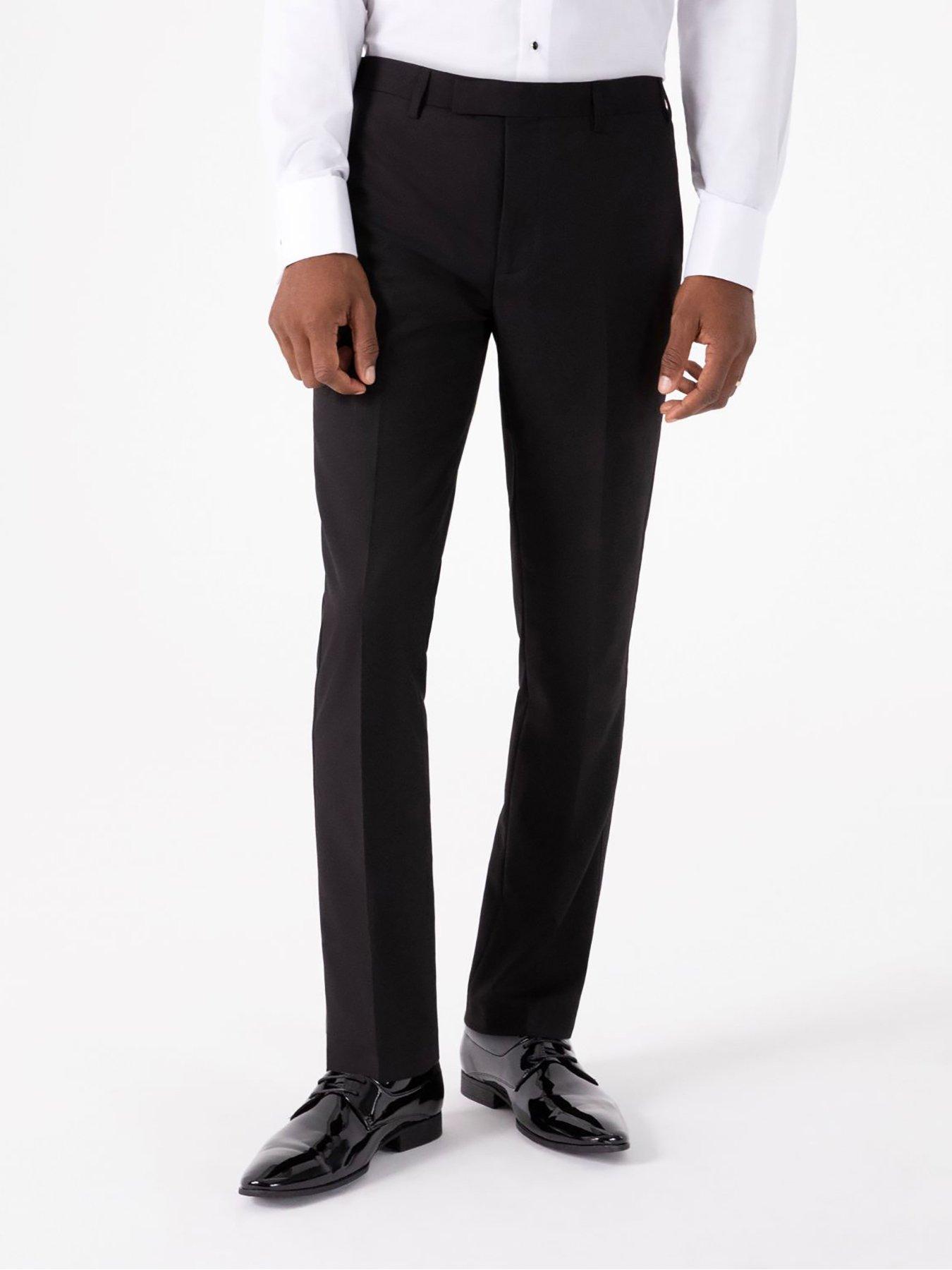 Image 1 of 5 of Skopes Sinatra Tapered Fit Suit Trousers - Black