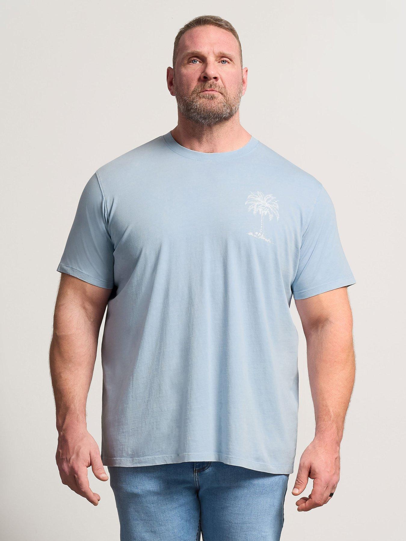 BadRhino Chambray Acid Wash Skull T-shirt