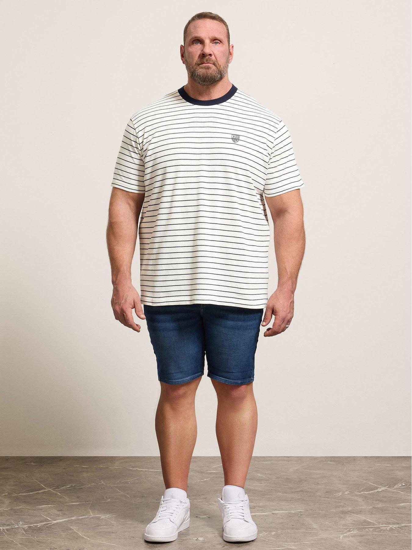 Image 3 of 5 of BadRhino Pique Stripe T-Shirt - Natural