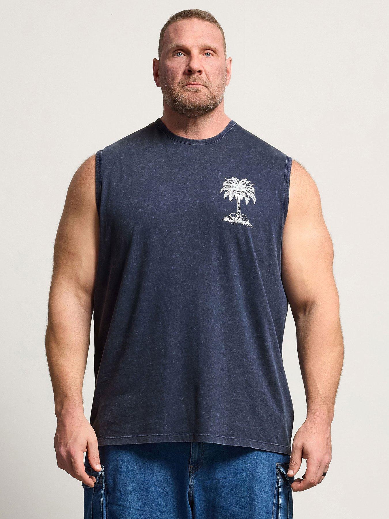 BadRhino Acid Wash Skull Muscle Vest