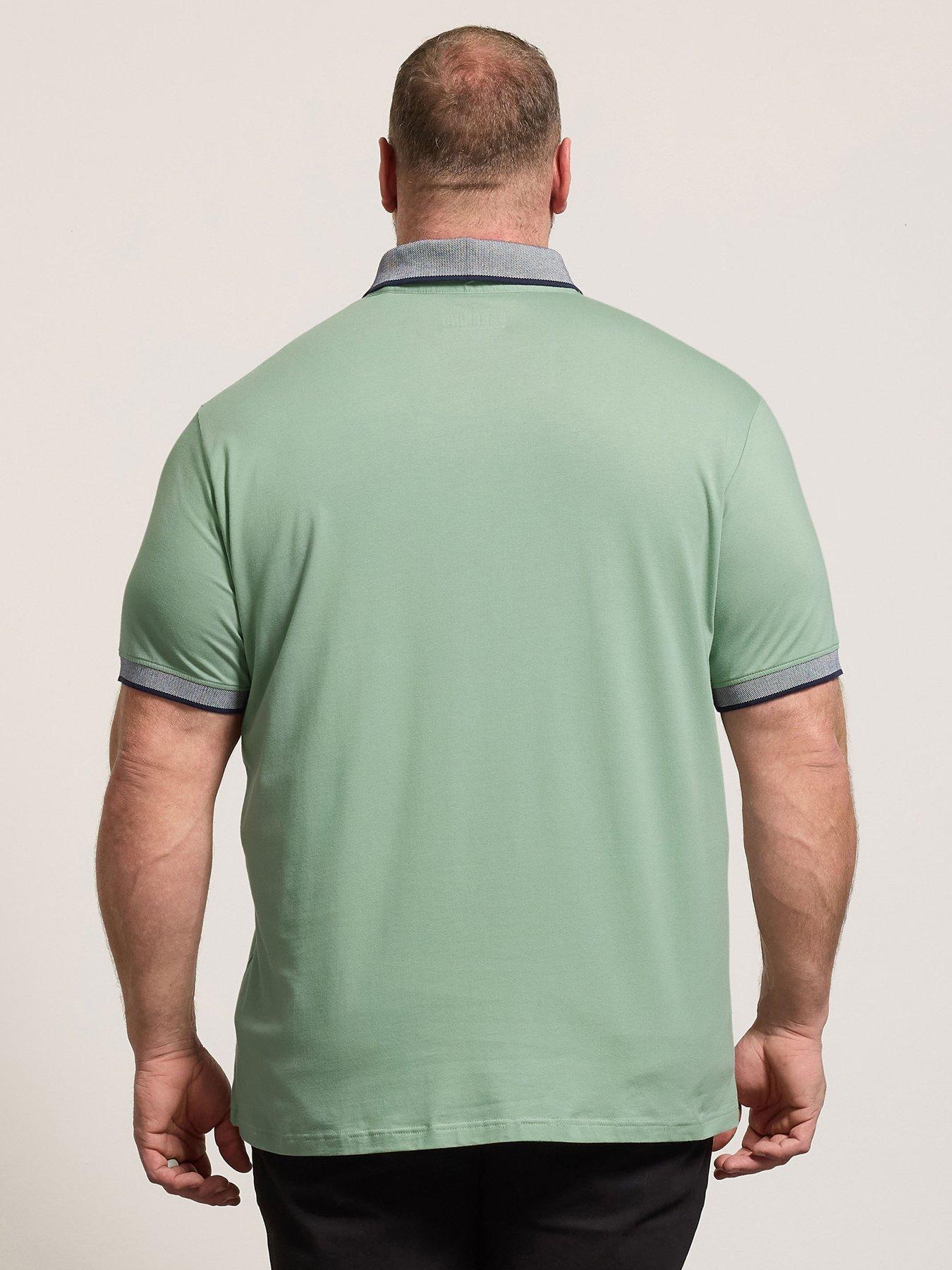 Image 2 of 6 of BadRhino Chambray Pocket Polo Shirt - Green