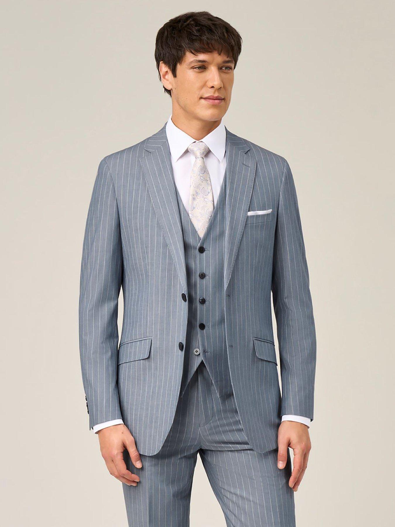 Skopes Levins Pinstripe Tailored Fit Suit Jacket